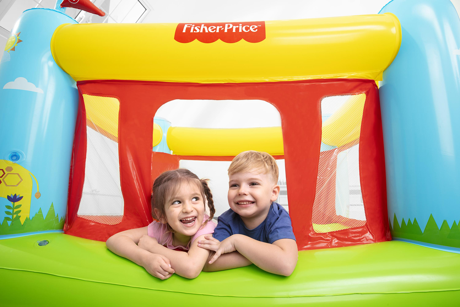 Fisher-Price® 69" x 68" x 53"/1.75m x 1.73m x 1.35m Bouncetastic Bouncer