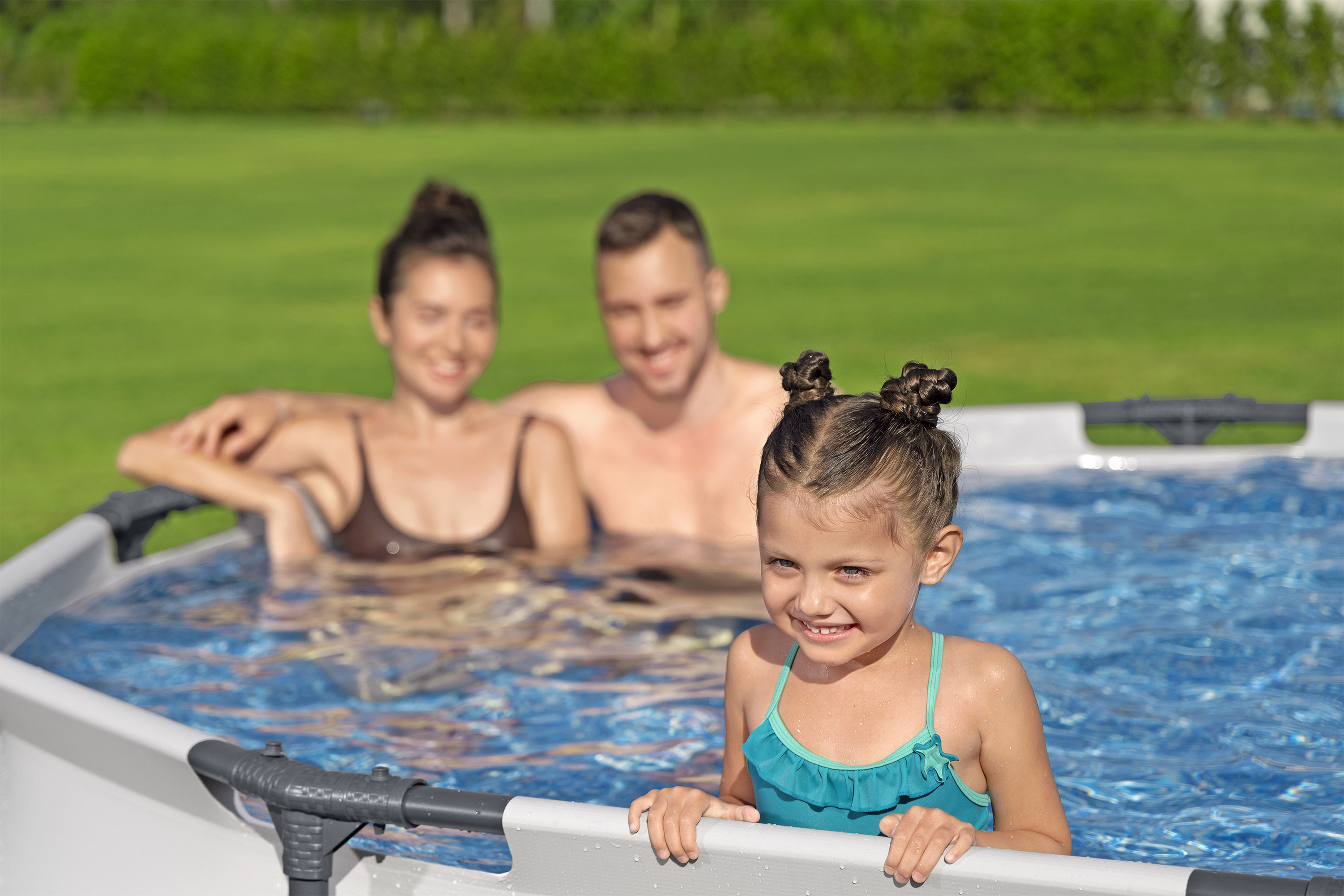 Steel Pro MAX™ Frame Pool ohne Pumpe Ø 305 x 76 cm, lichtgrau, rund