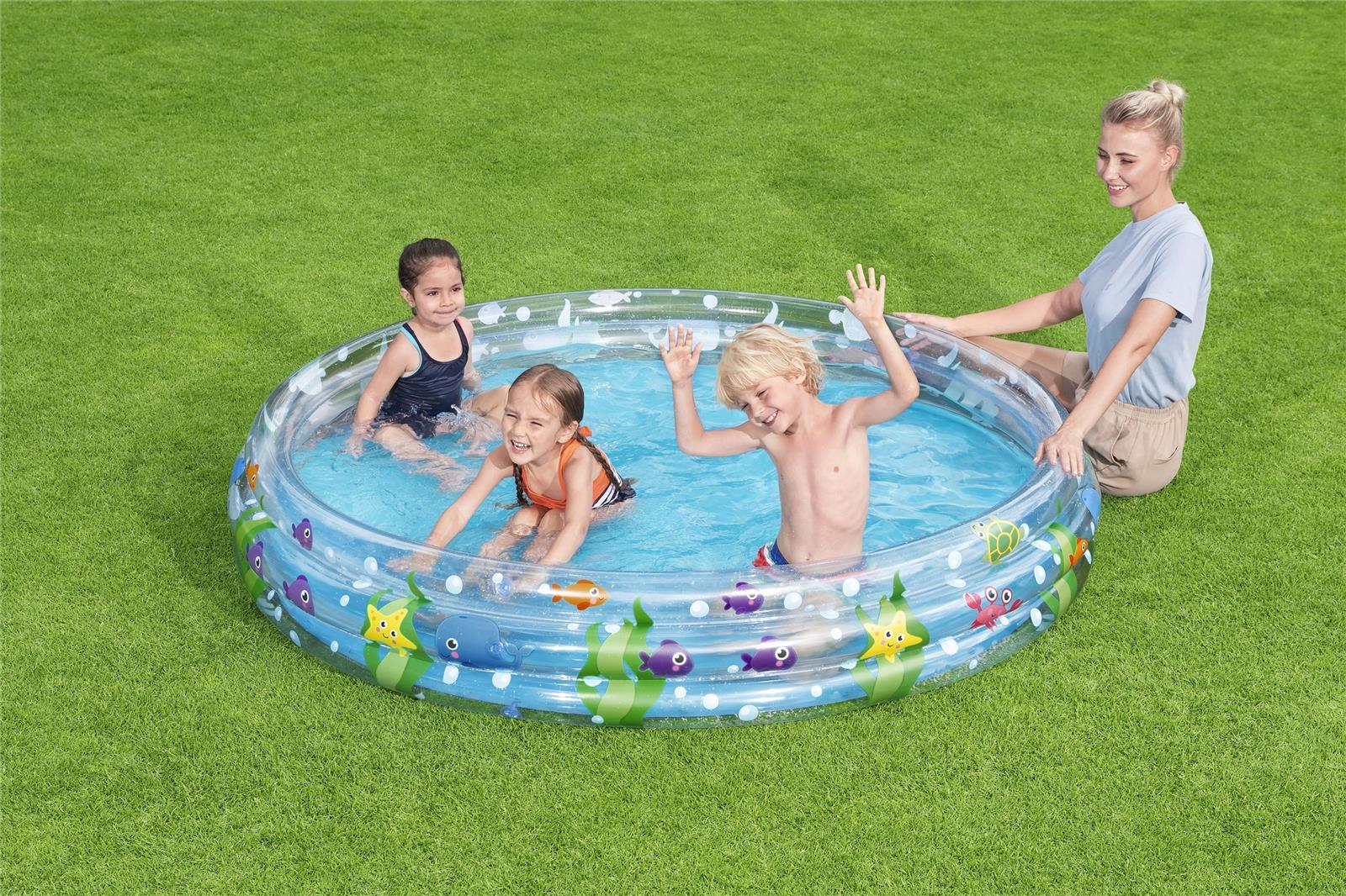 Bestway® ?6' x H13"/?1.83m x H33cm Deep Dive 3-Ring Pool