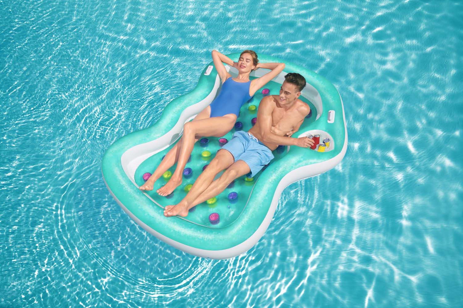 Luftmatratze Summer Colors™ für 2 Personen 224 x 174 cm