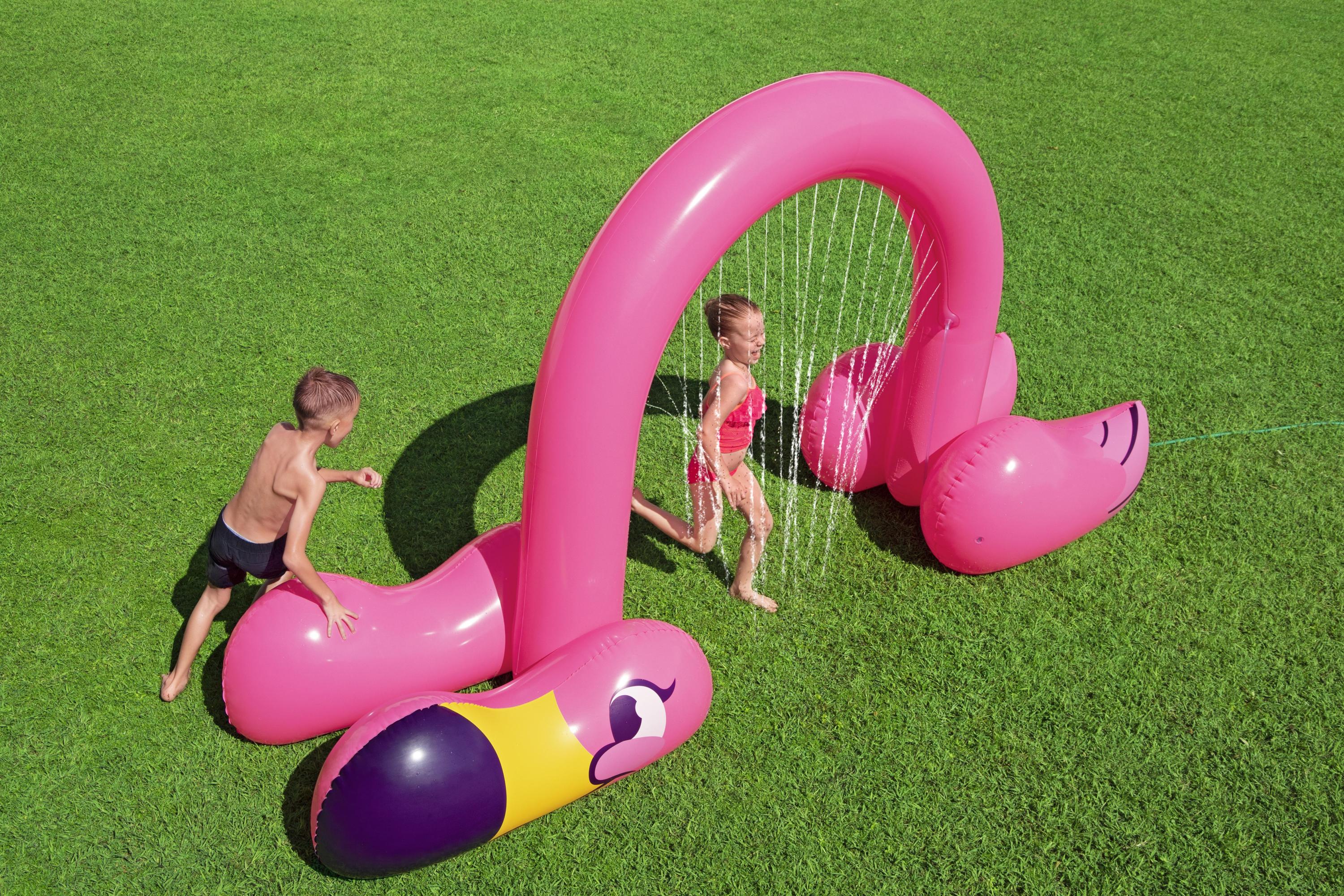Jumbo Wassersprinkler Flamingo 340 x 110 x 192 cm