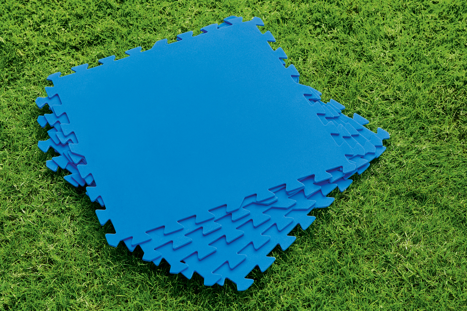 Pool-Bodenschutzfliesen Set 9 Stück á 50 x 50 cm, blau
