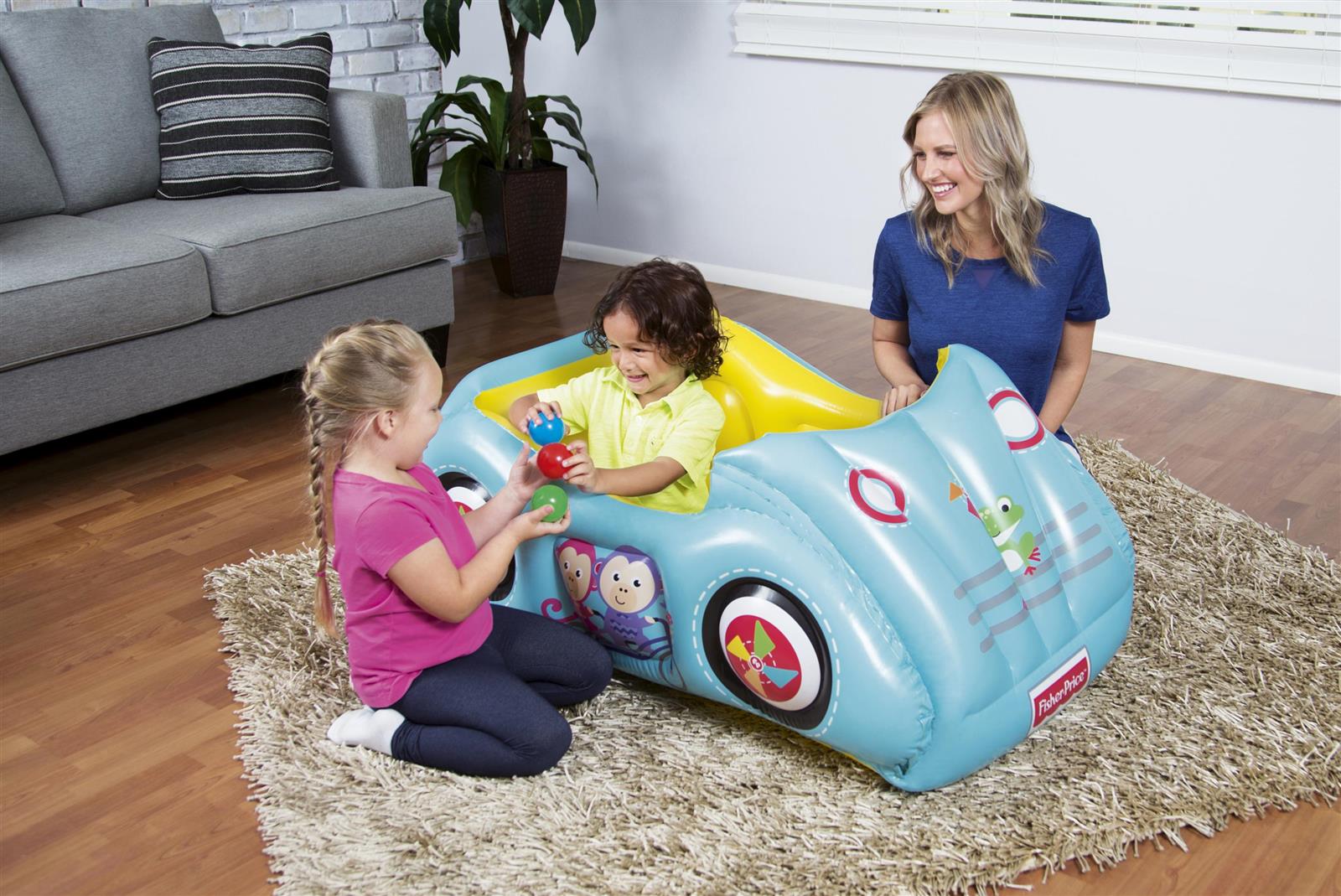 Fisher-Price® 47" x 31" x 20"/1.19m x 79cm x 51cm Race Car Ball Pit