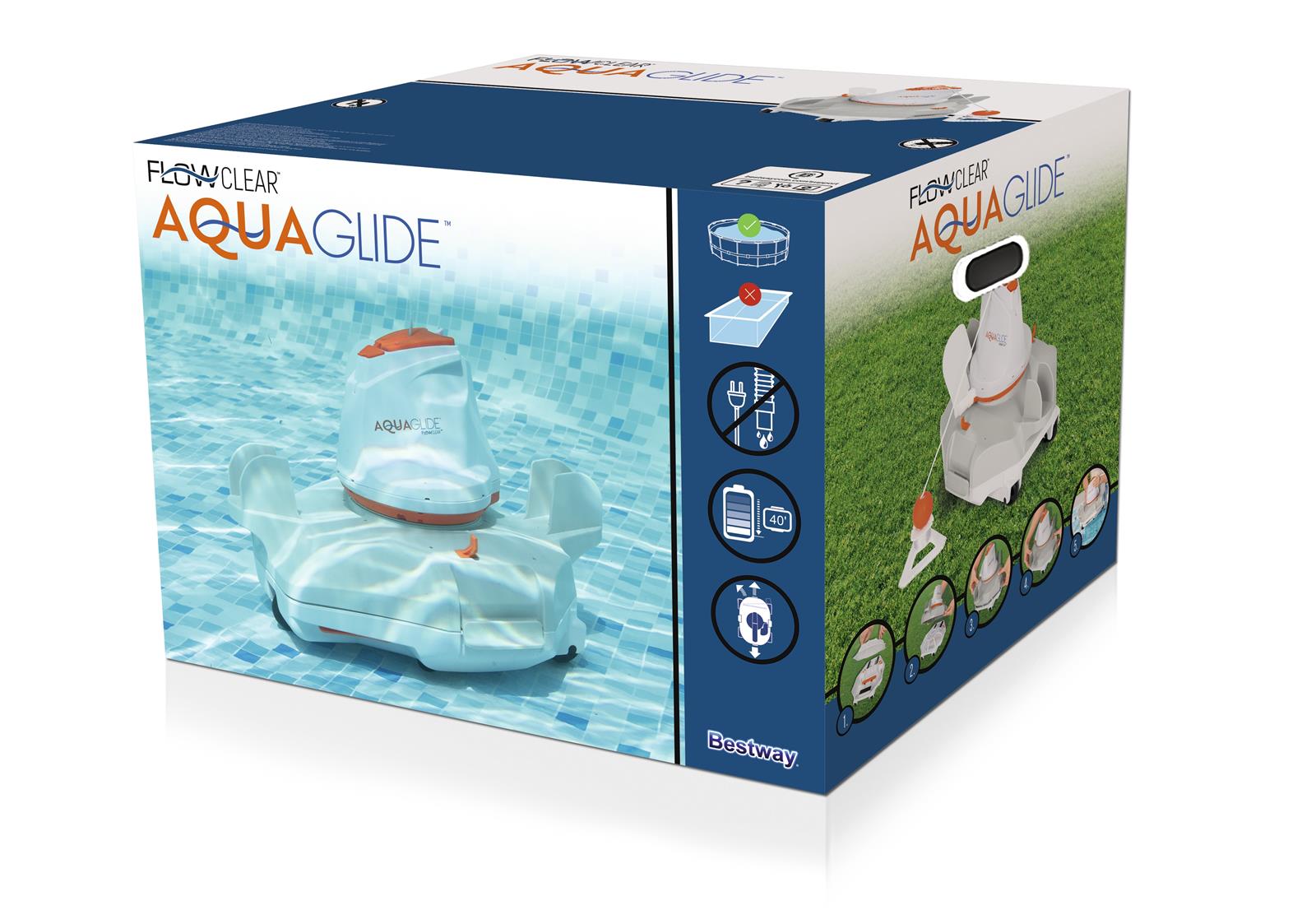 Flowclear™ autonomer Poolroboter AquaGlide™