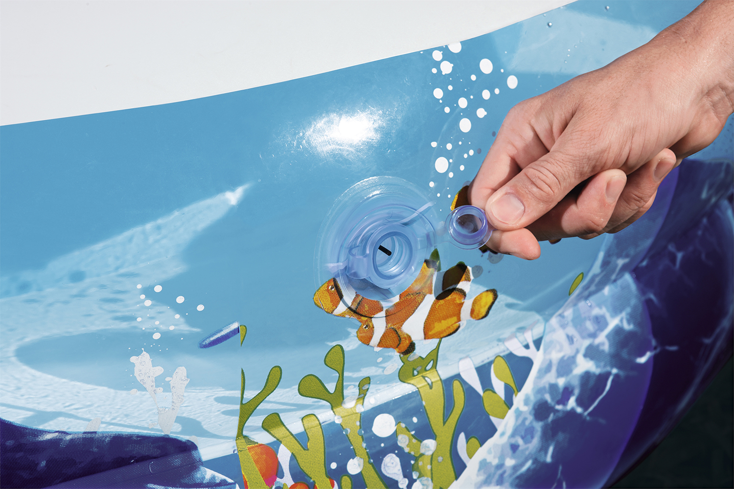 Family Pool Sea Ground 262 x 157 x 46 cm, oval