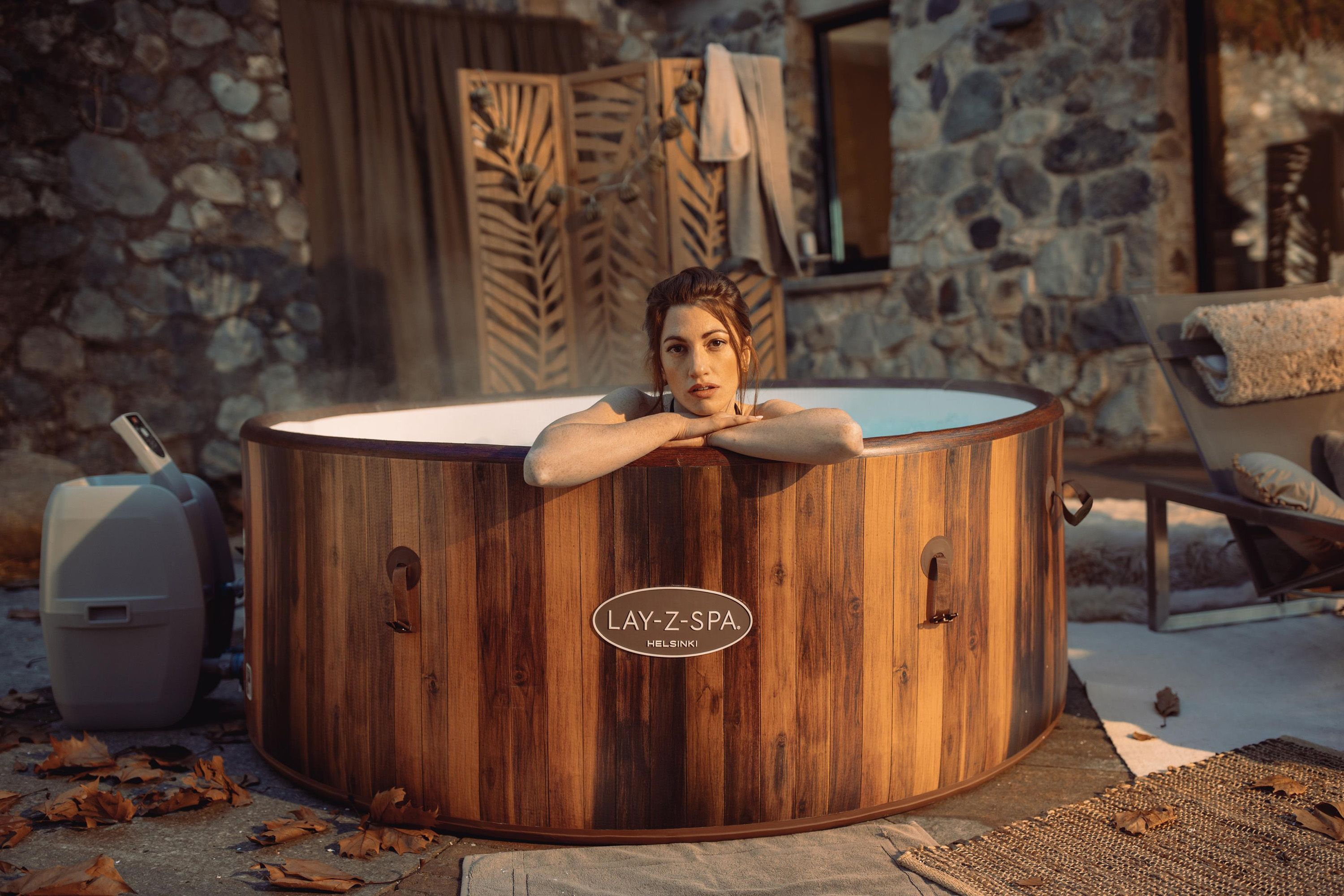 LAY-Z-SPA® WLAN Whirlpool Helsinki AirJet Plus™ Ø 180 x 66 cm, rund