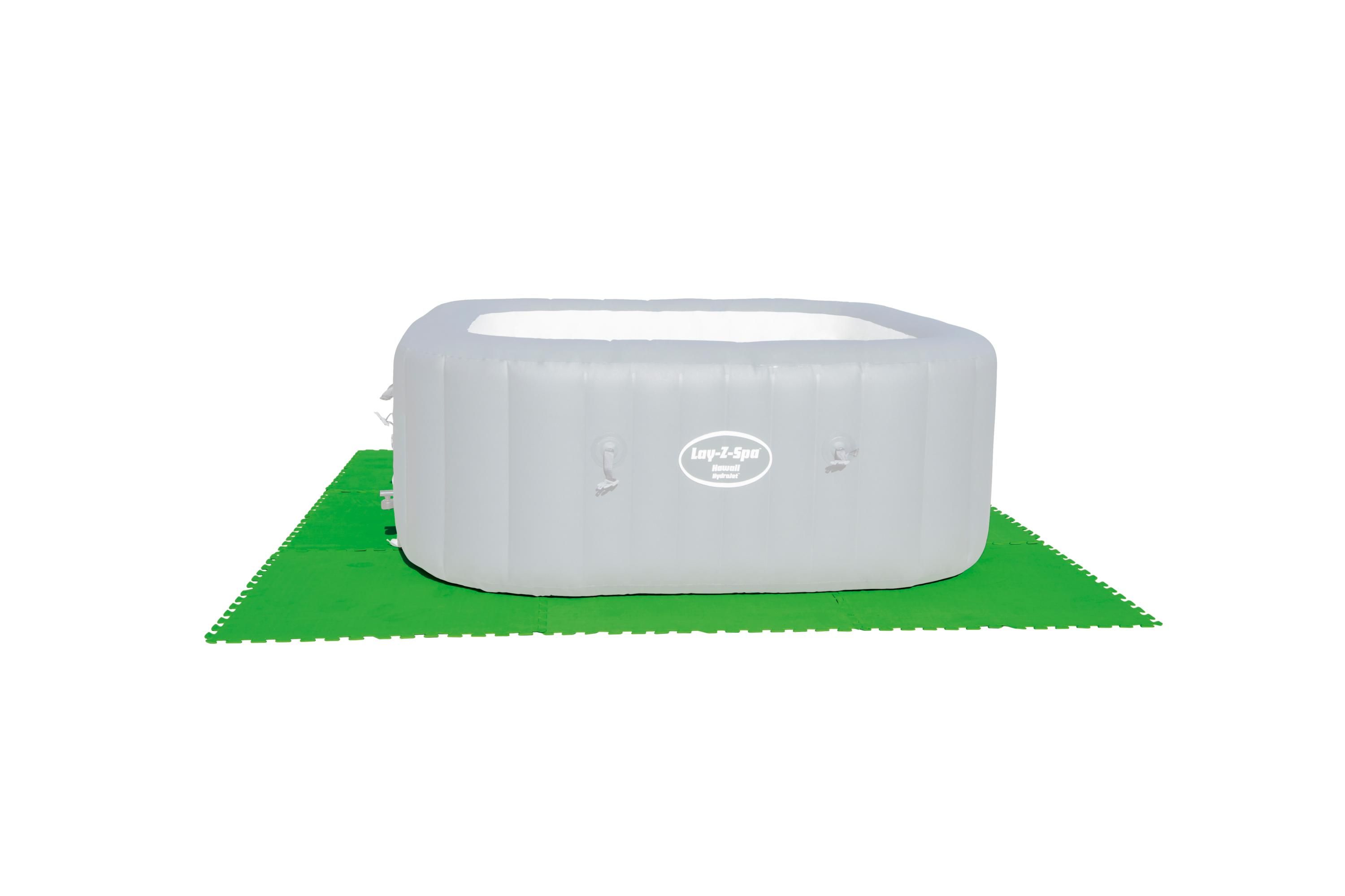 Flowclear™ Pool-Bodenschutzfliesen Set, 9 Stück á 78 x 78 cm, grün