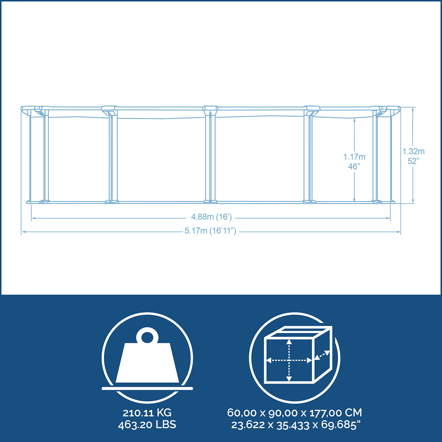 Hydrium™ Stahlwandpool Komplett-Set mit Sandfilteranlage Ø 490 x 130 cm, Holz-Optik (Palisander), rund Hydrium™ Stahlwandpool Komplett-Set mit Sandfilteranlage Ø 490 x 130 cm, Holz-Optik (Palisander), rund