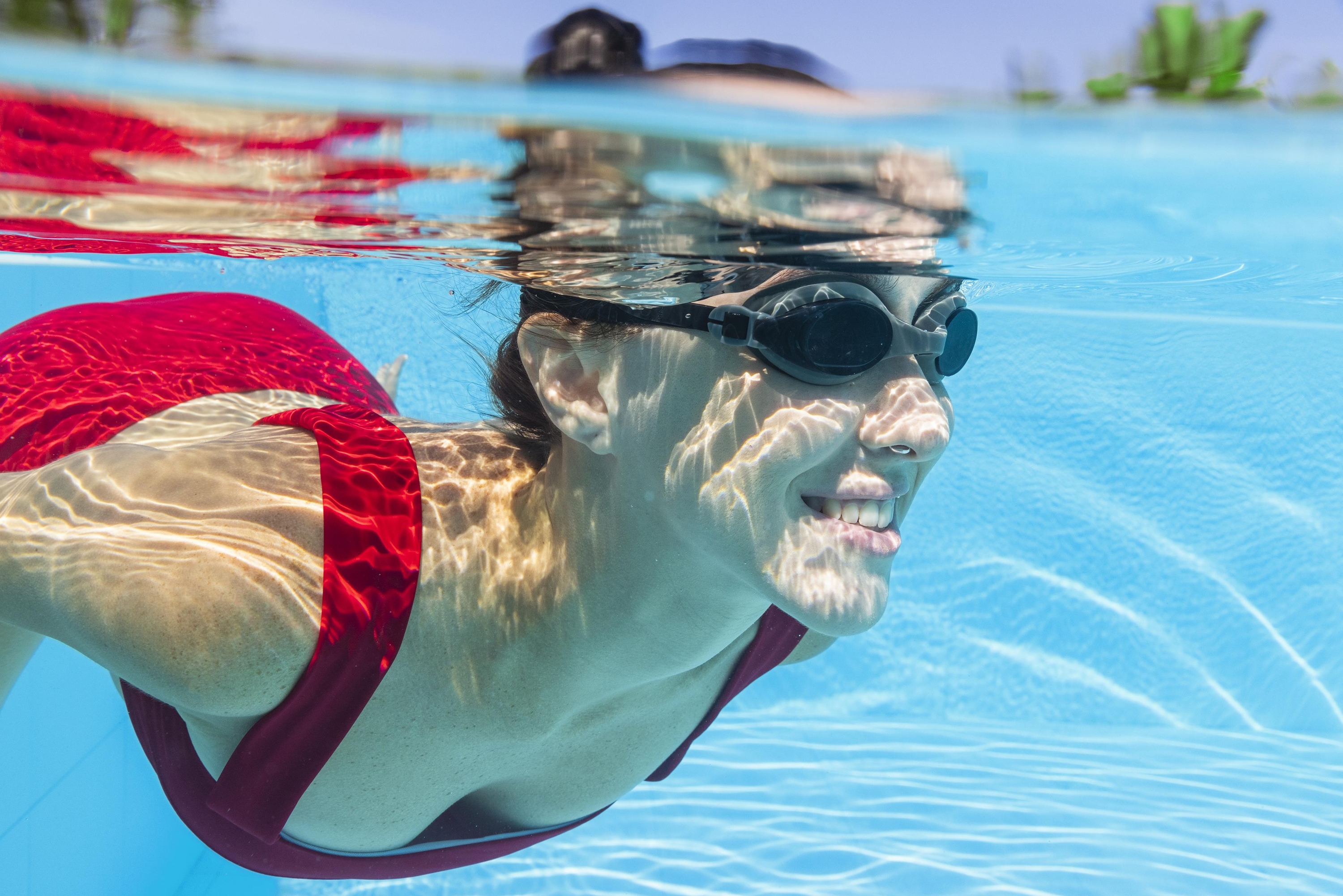 Lightning Pro™ Schwimmbrille ab 14 Jahren, Schwarz