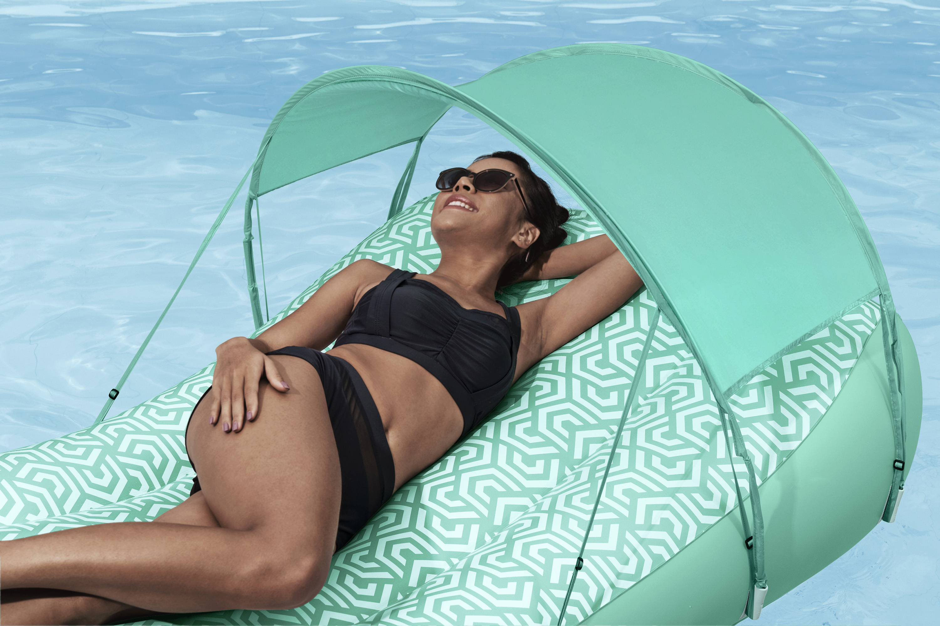 Luftmatratze Comfy Chill™ mit Sonnenschutzdach 175 x 94 x 40 cm