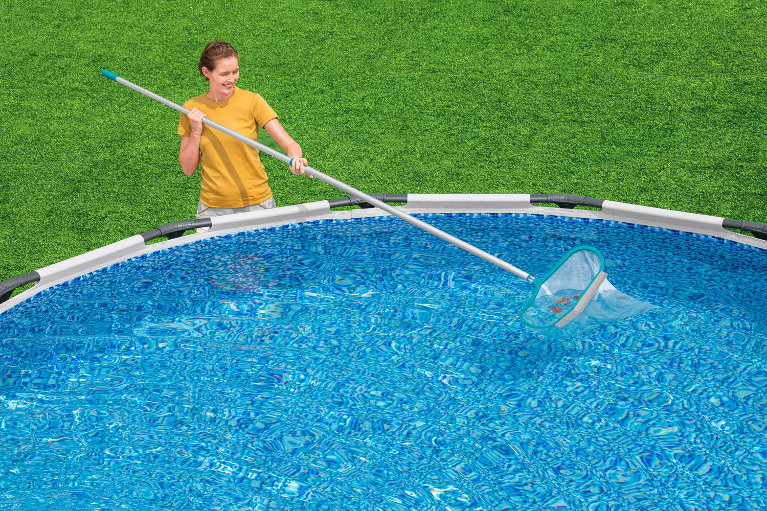 Poolkescher AquaNet™ Deluxe für Teleskopstange 50 x 48 x 2,8 cm