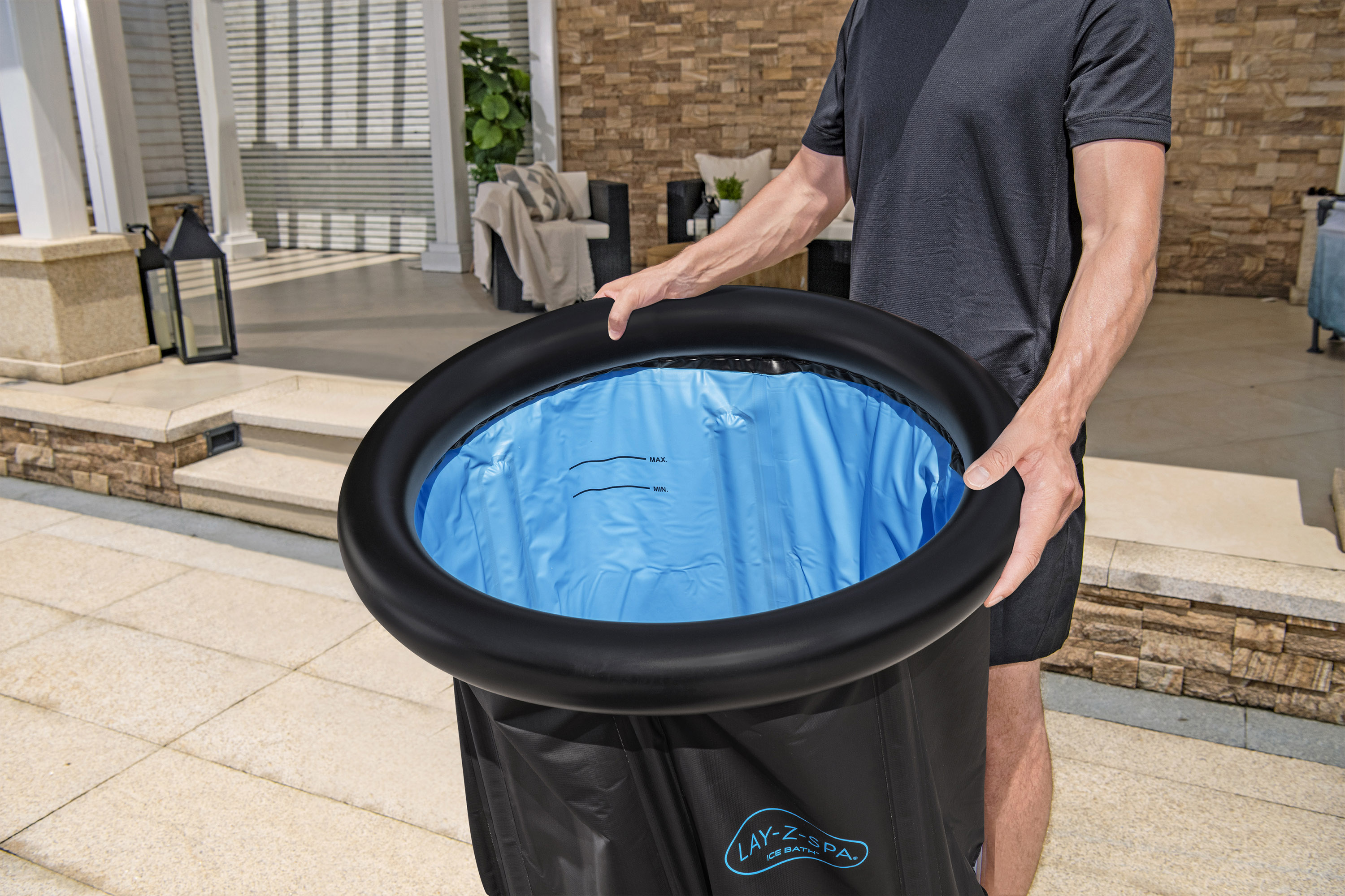 LAY-Z-SPA® Eisbad Glacial Zen™ mit Filterpumpe Ø 86 x 78 cm, rund