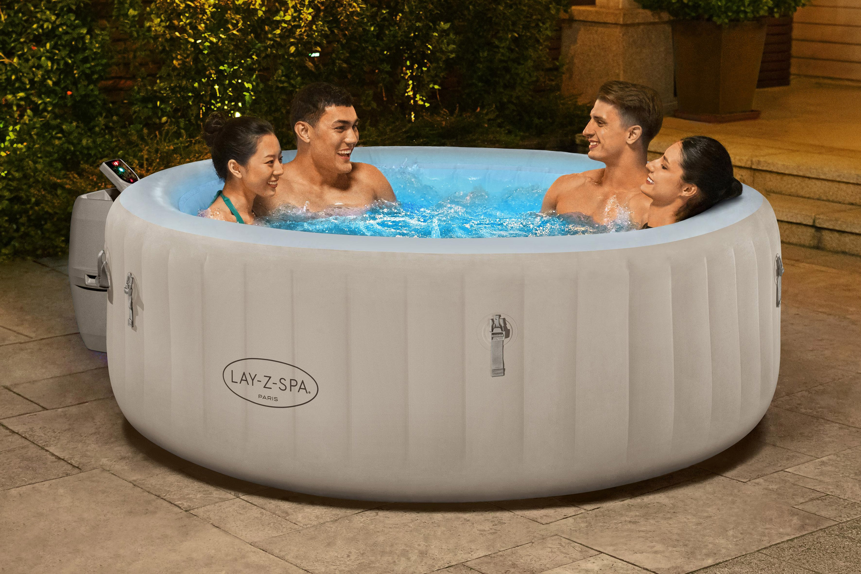 LAY-Z-SPA®LED Whirlpool Paris AirJet™ Ø 196 x 66 cm, rund