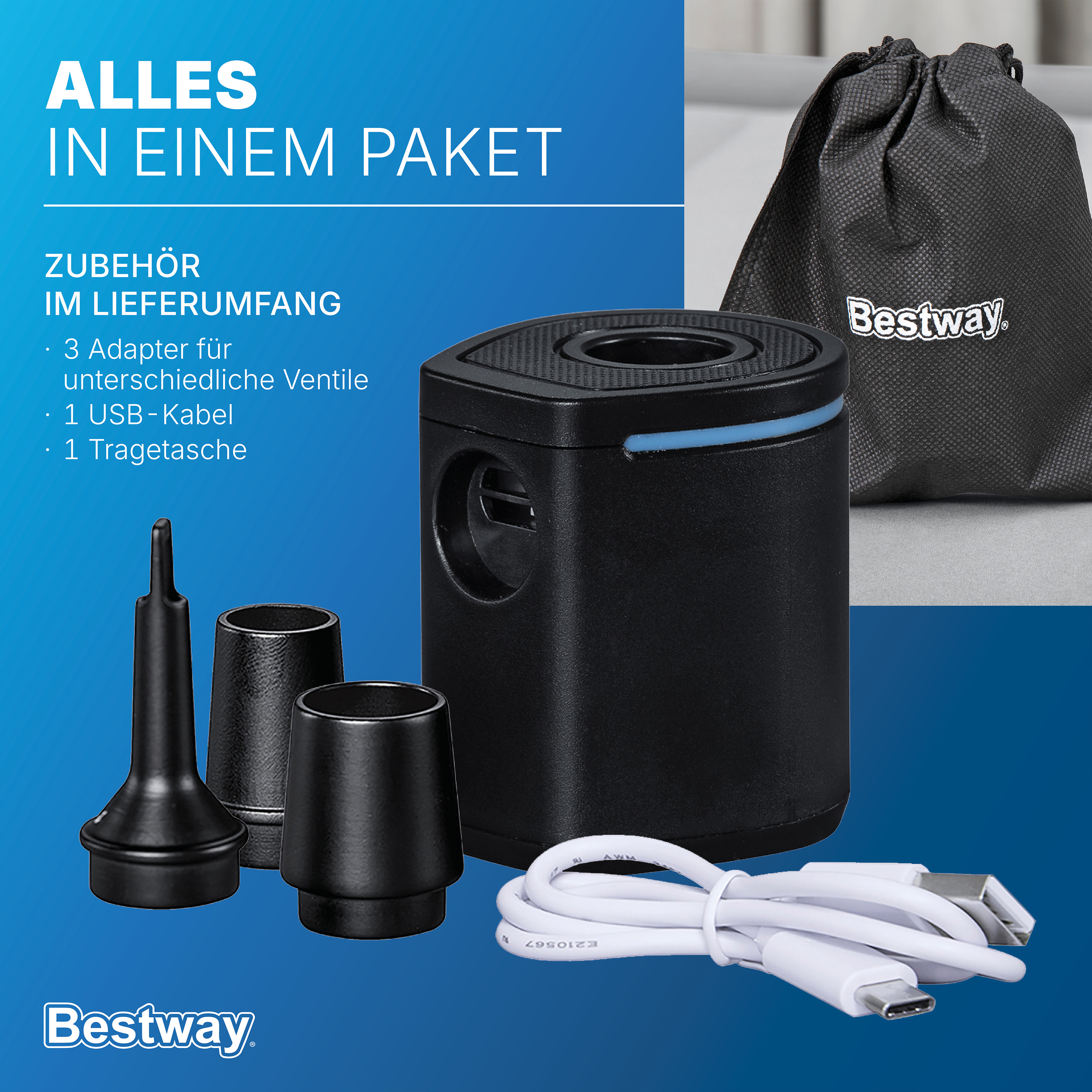 PowerTouch Pocket™ USB-Elektropumpe 90 l/min