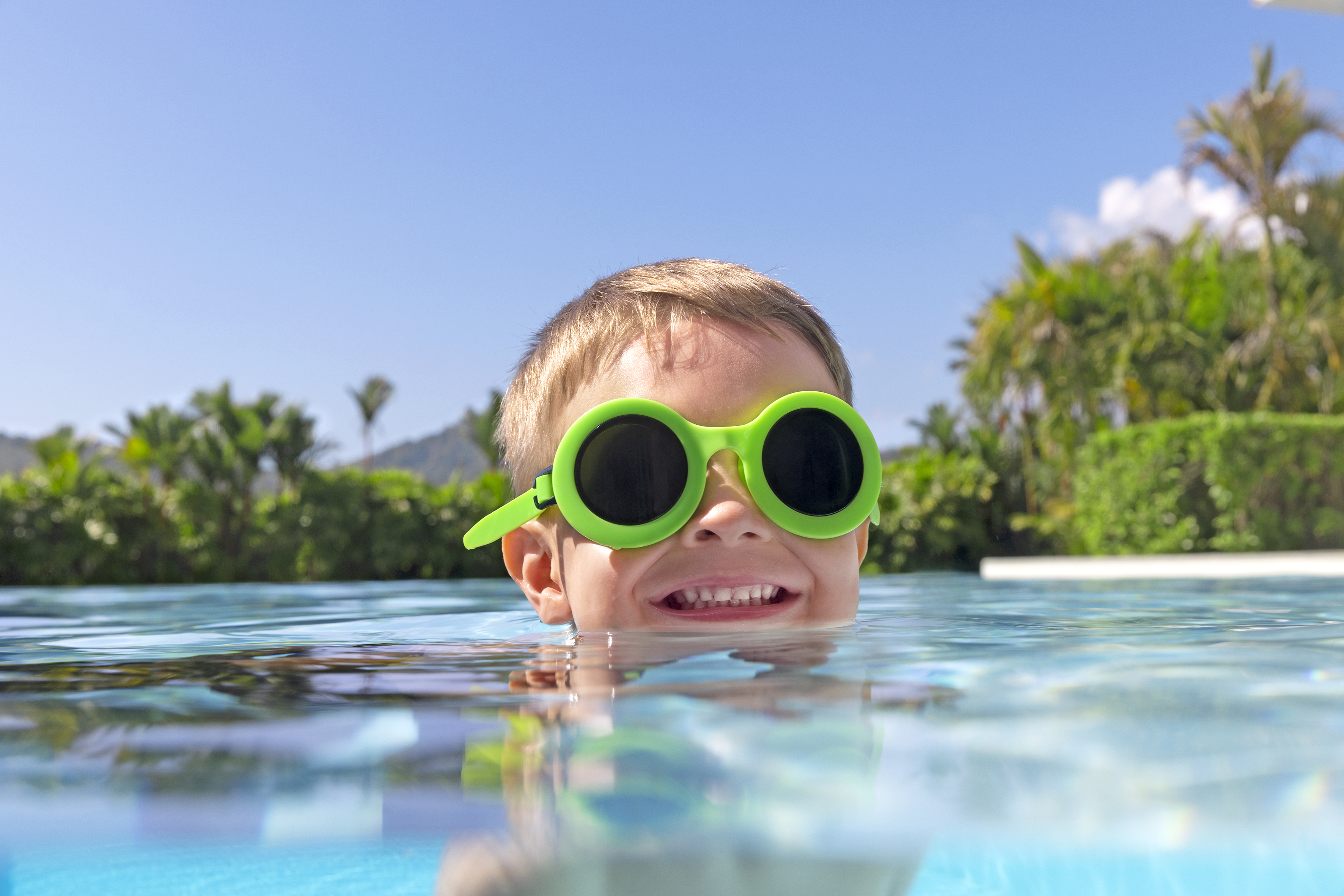 Schwimmbrille Aquashades™ ab 3 Jahren, Grün
