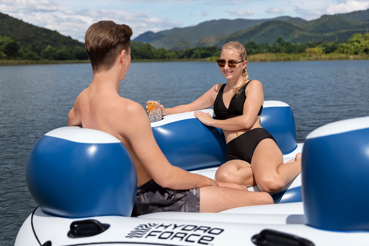 Hydro-Force™ 4 Personen Badeinsel Lazy Dayz™ Ø 256 cm