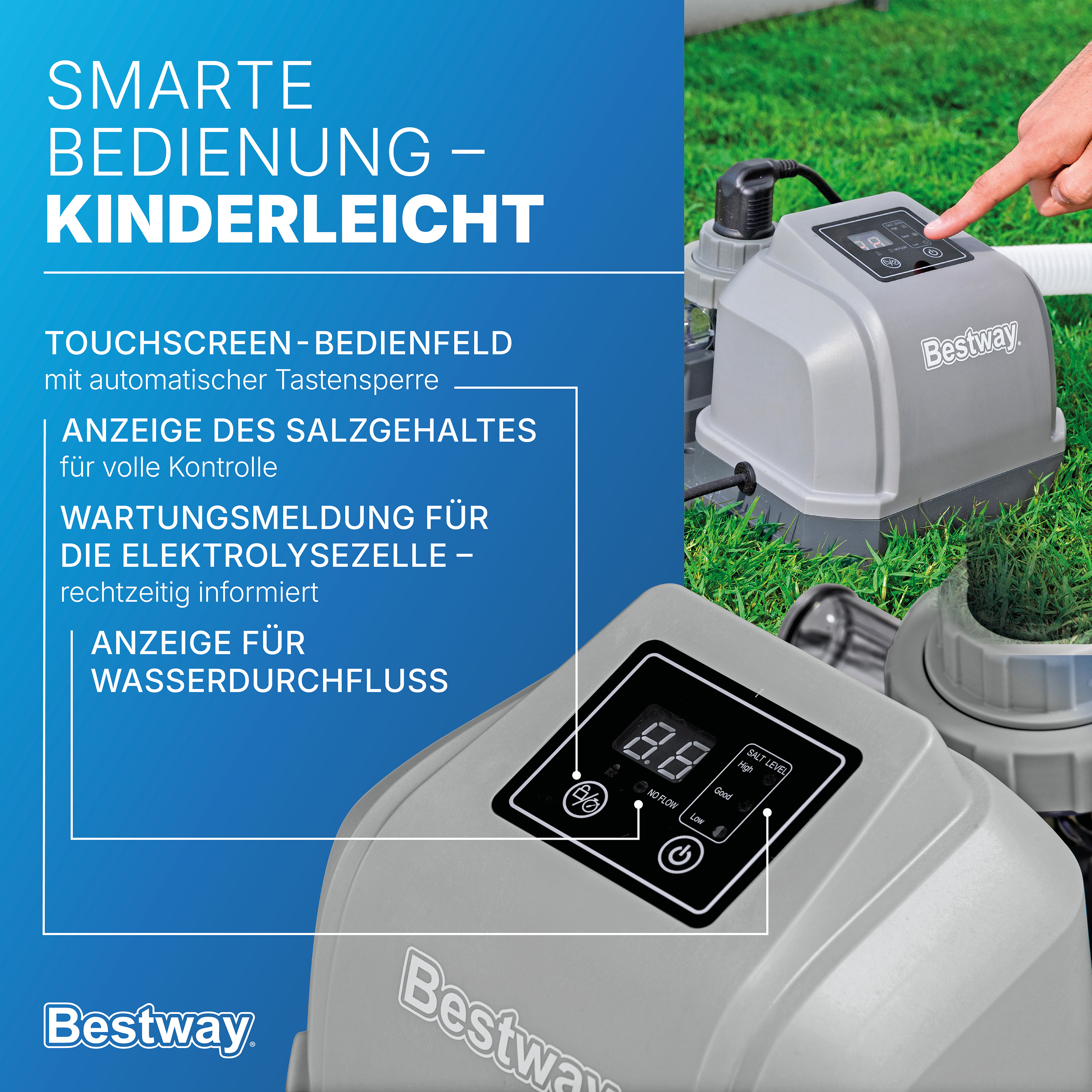 Salzwasseranlage Hydrogenic™ 2 g/h, 19 W