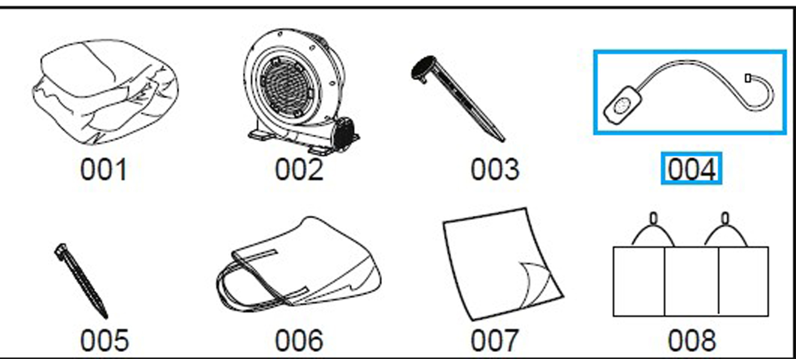 Bestway® Spare Part Waters spraying hose assembly for H2OGO!® Waterpark Splash Tower 366x337x241 cm