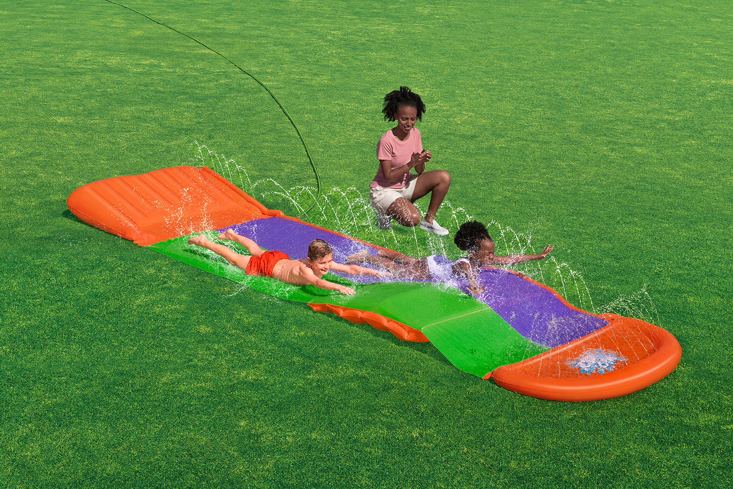 H2OGO!® 2-Personen-Rutsche SplashCoaster™ 470 x 138 x 30,5 cm