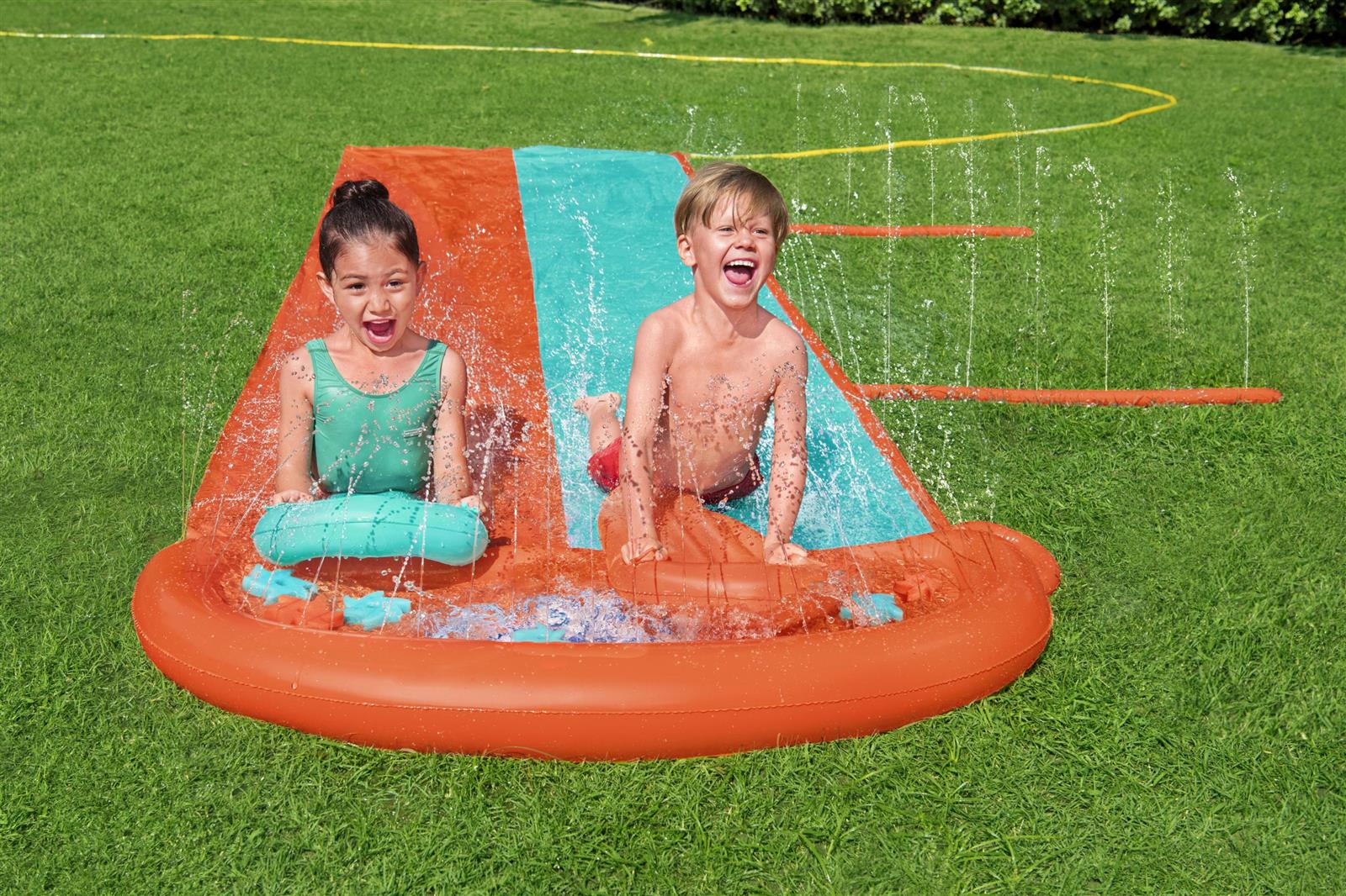 H2OGO!® 2-Personen-Wasserrutsche Sponge Soakers™ 488 x 225 cm