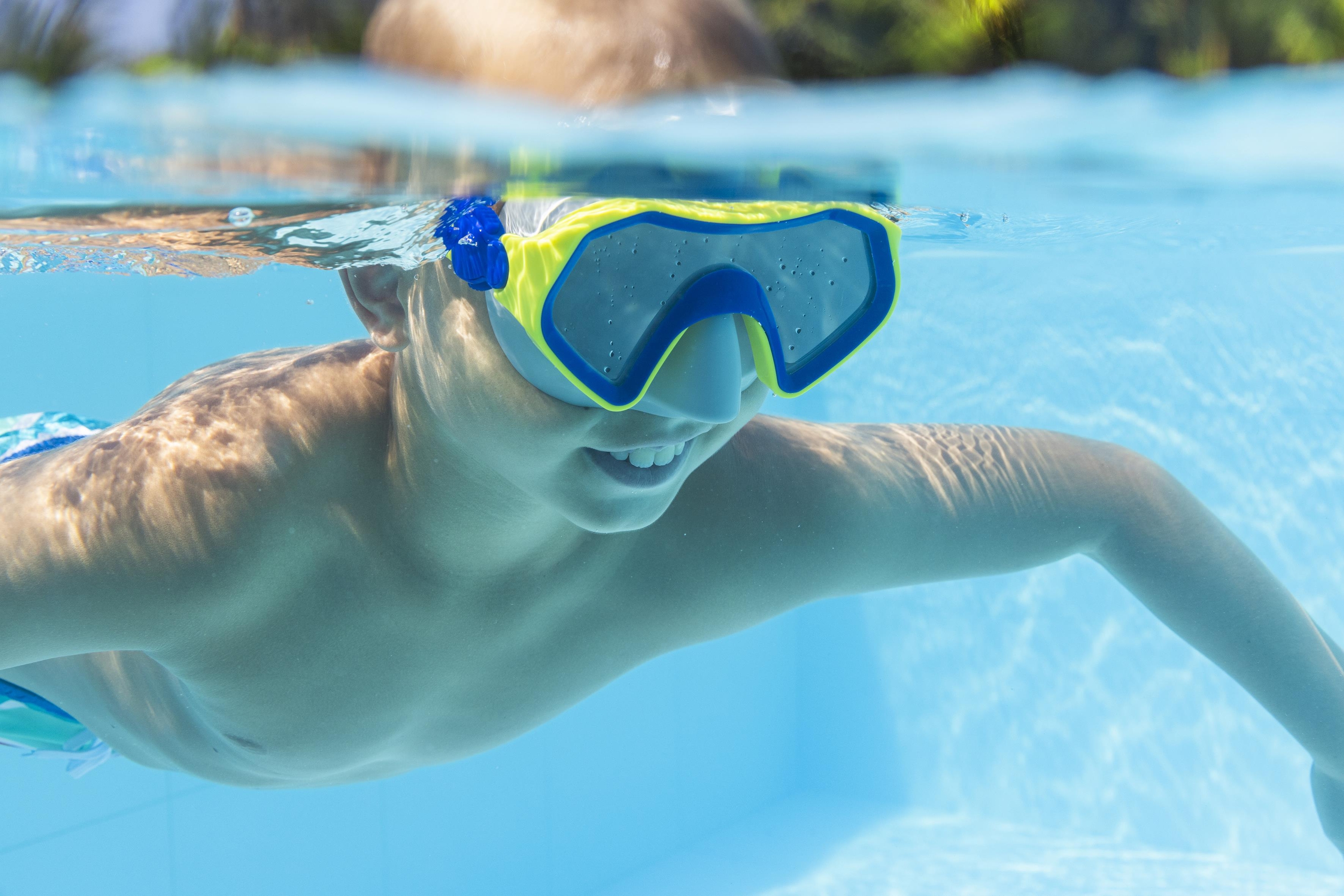 Crusader™ Tauchmaske ab 7 Jahren, Blau