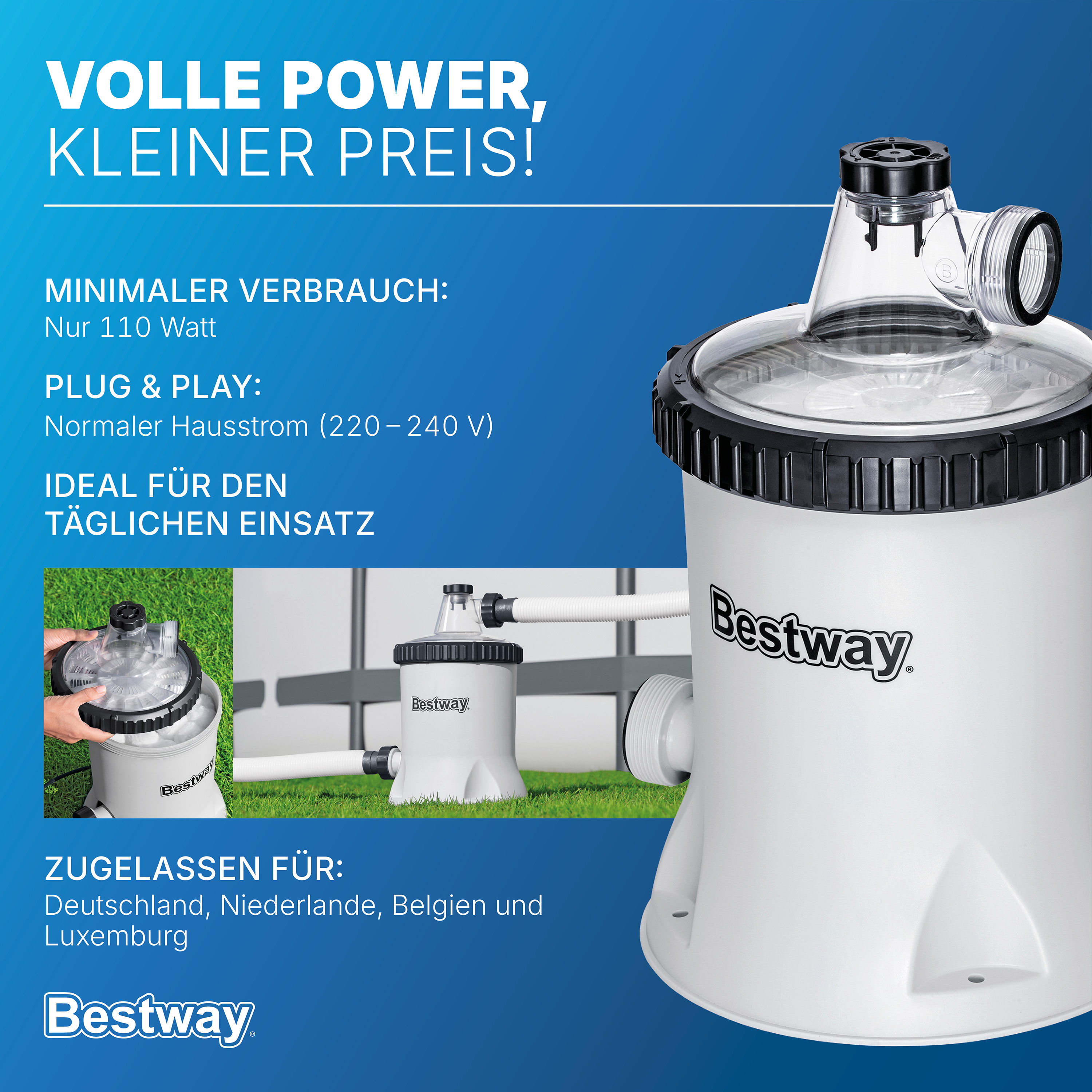 Polysphere™ Filterpumpe 5.678 l/h, 110 W
