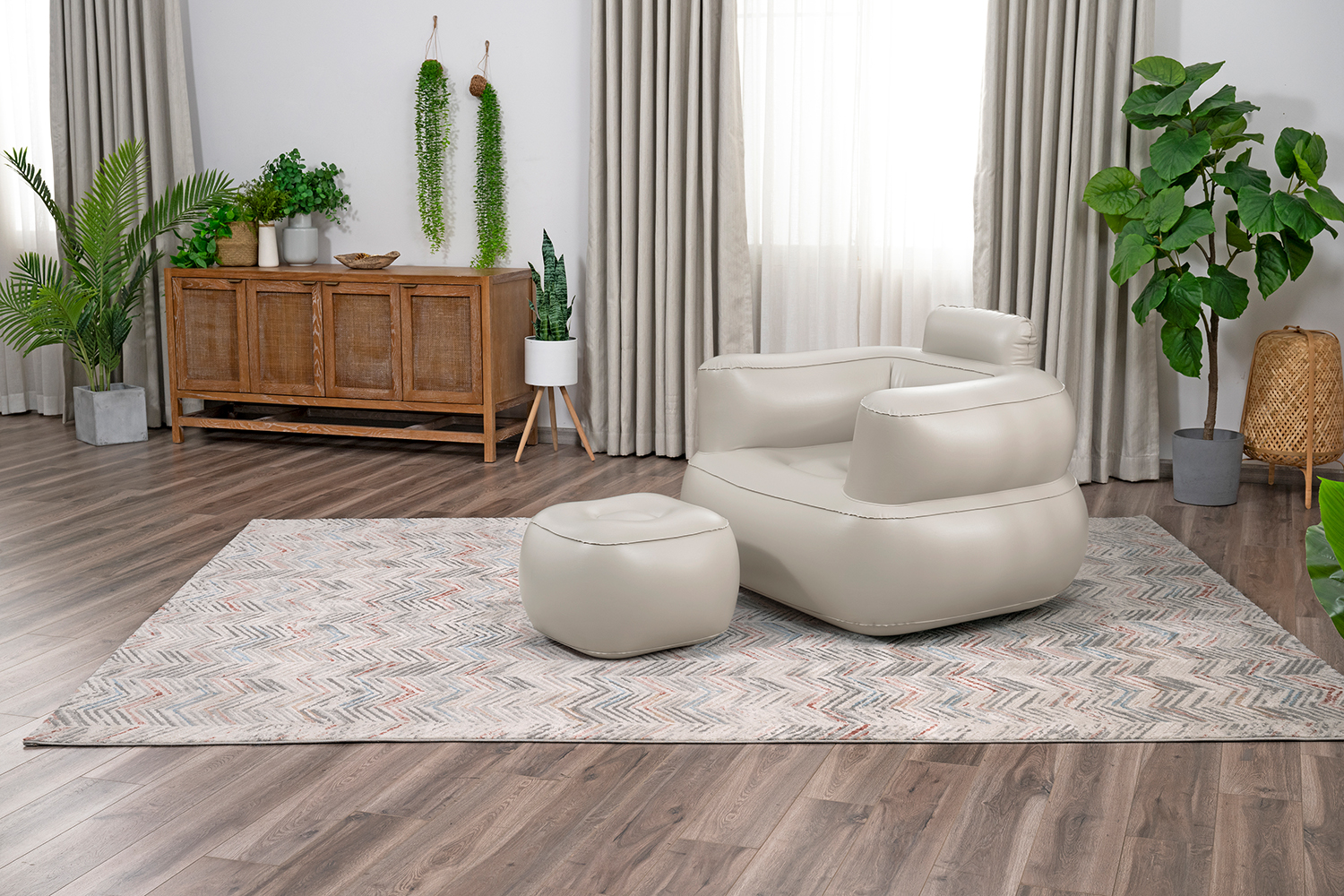 Luftsessel Comfi Cuber™ mit Fußhocker 107 x 99 x 80 cm, sortiert