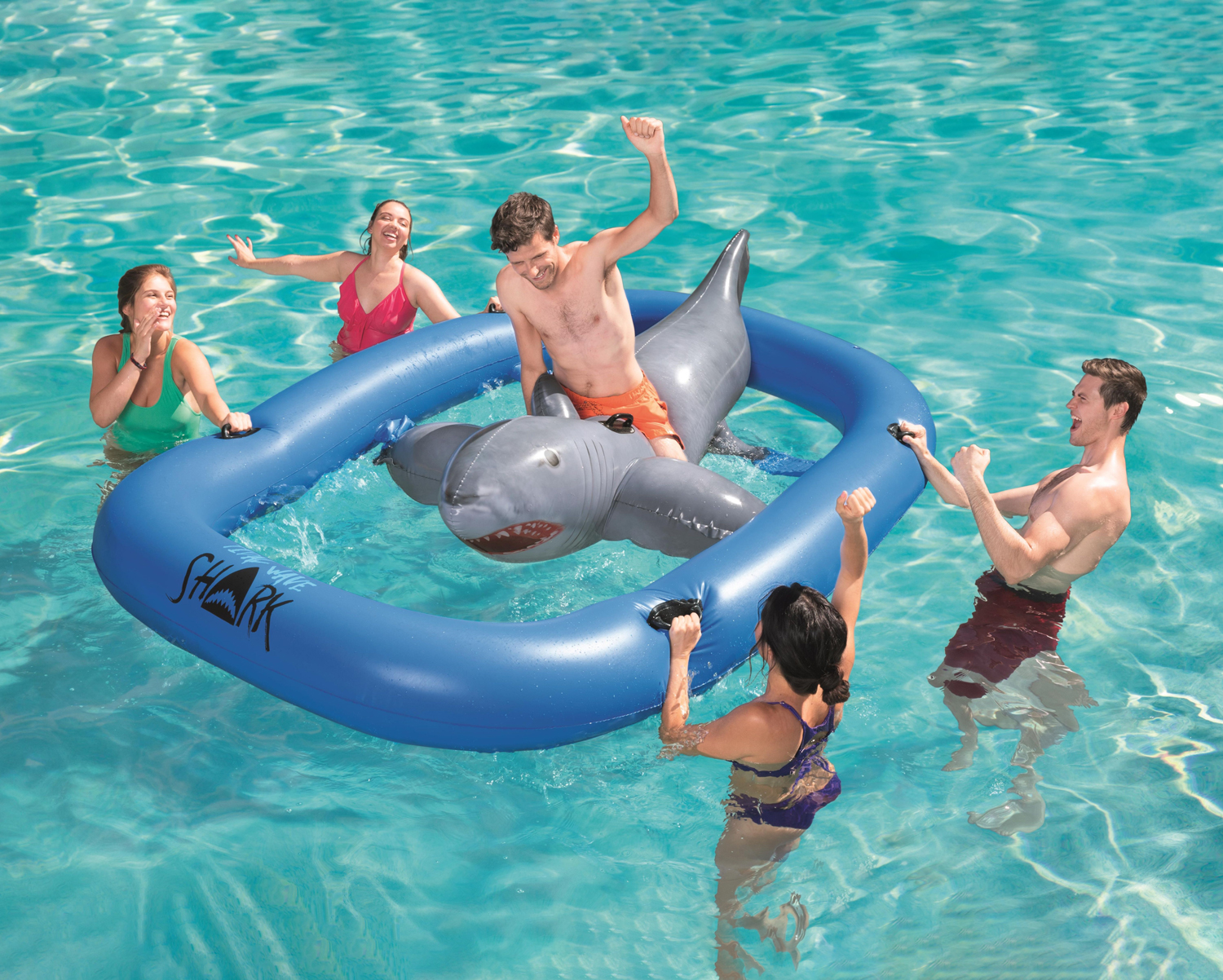 Bestway® 10'2"x 7'/3.10m x 2.13m Tidal Wave Shark Ride