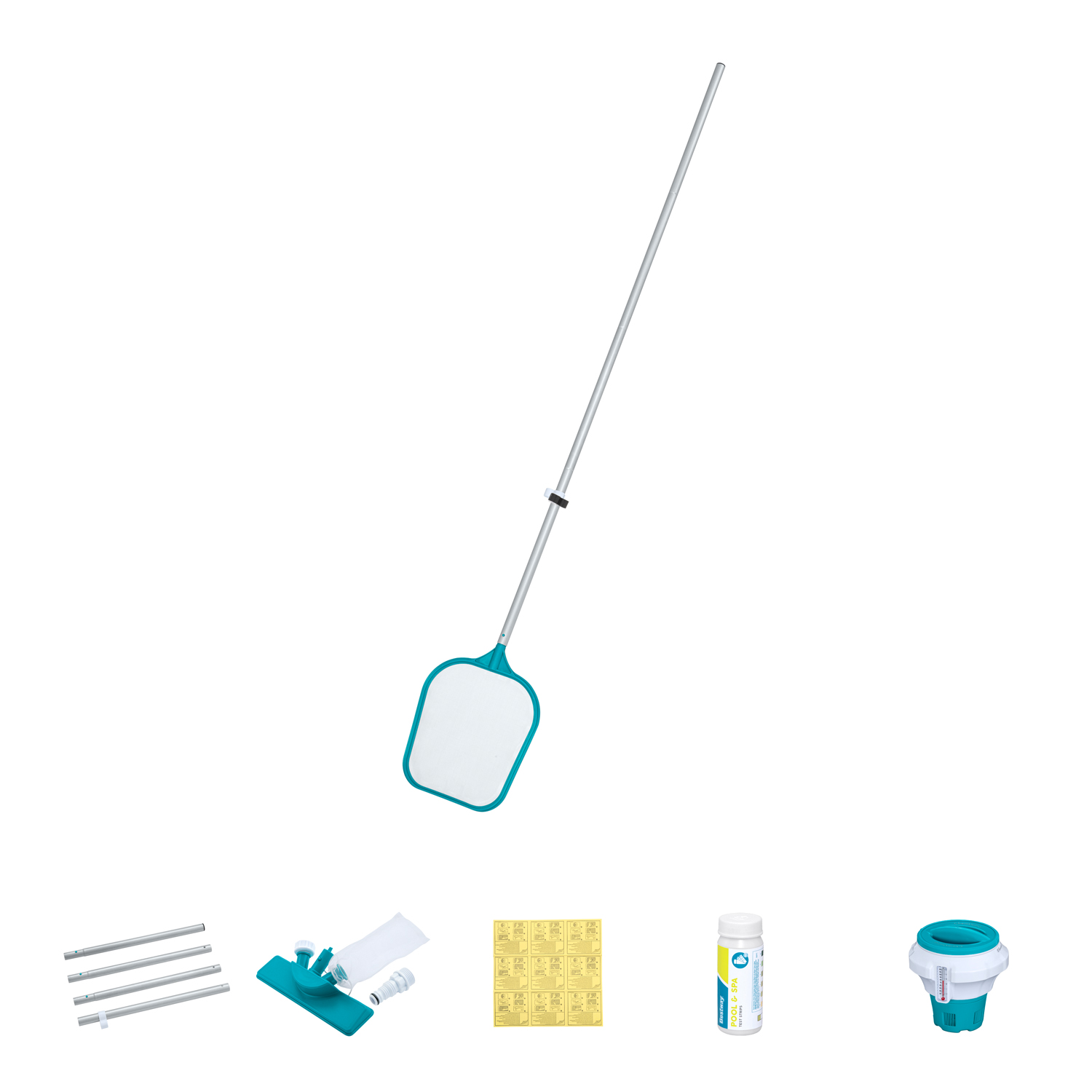 Poolpflege Komplett-Set AquaClear™ Deluxe für Poolgrößen bis 396 cm