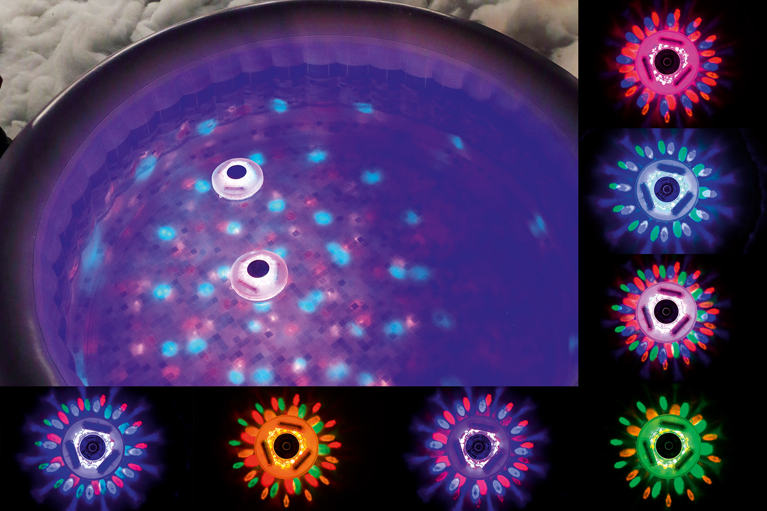 batteriebetriebene, schwimmende LED Leuchte, Ø 14 cm batteriebetriebene, schwimmende LED Leuchte, Ø 14 cm