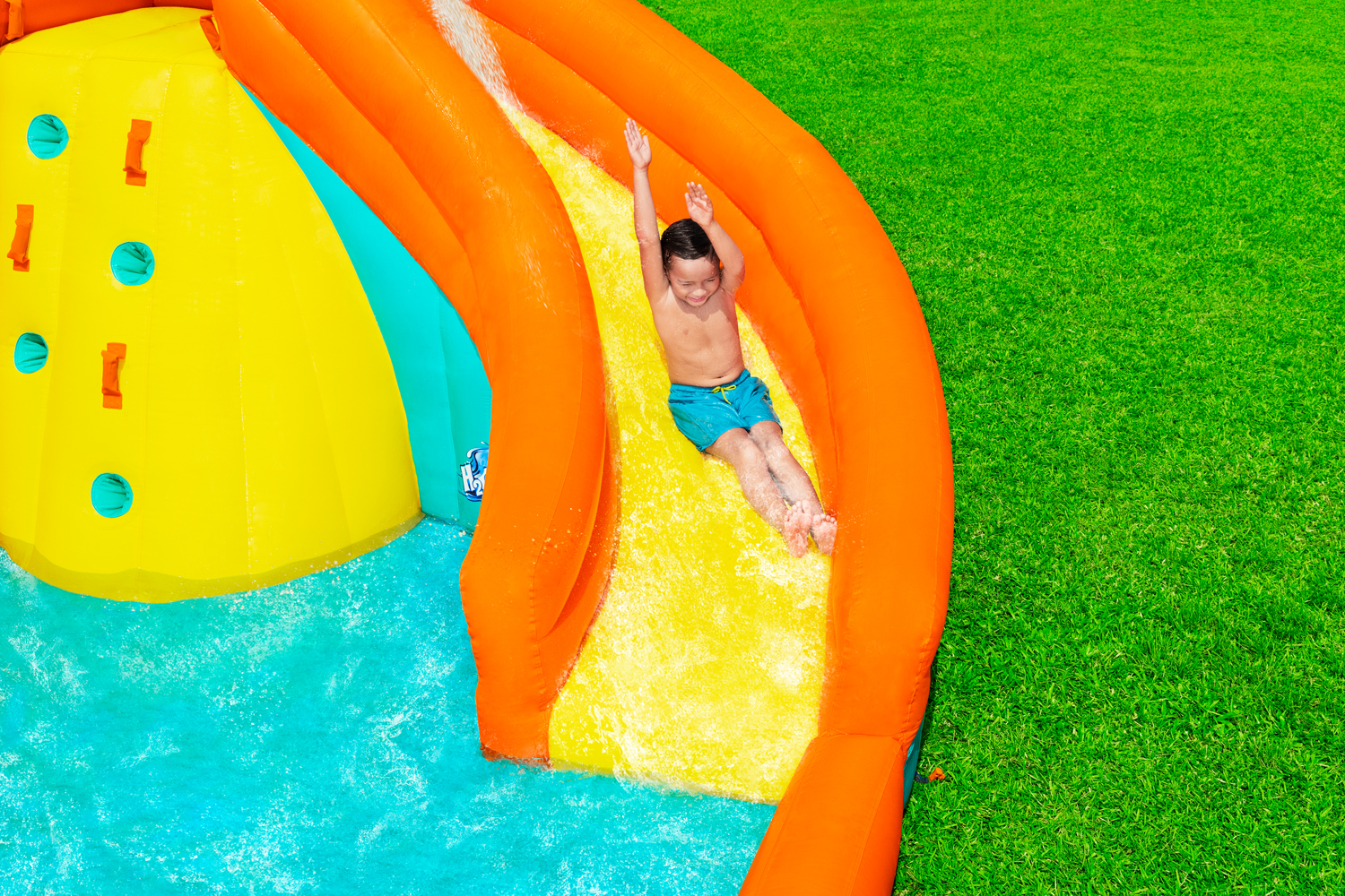 H2OGO!® Mega-Wasserpark mit Dauergebläse Canopy Cover™ 426 x 369 x 264 cm