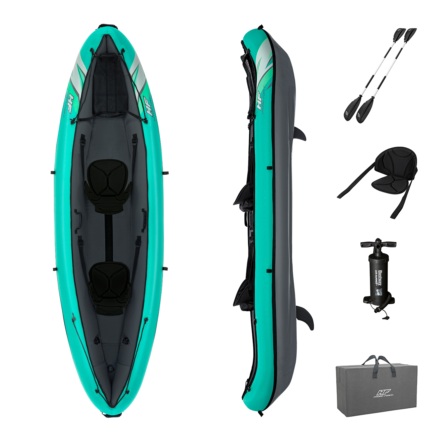 Hydro-Force™ Kajak Set Ventura Elite™ X2 330 x 86 x 48 cm
