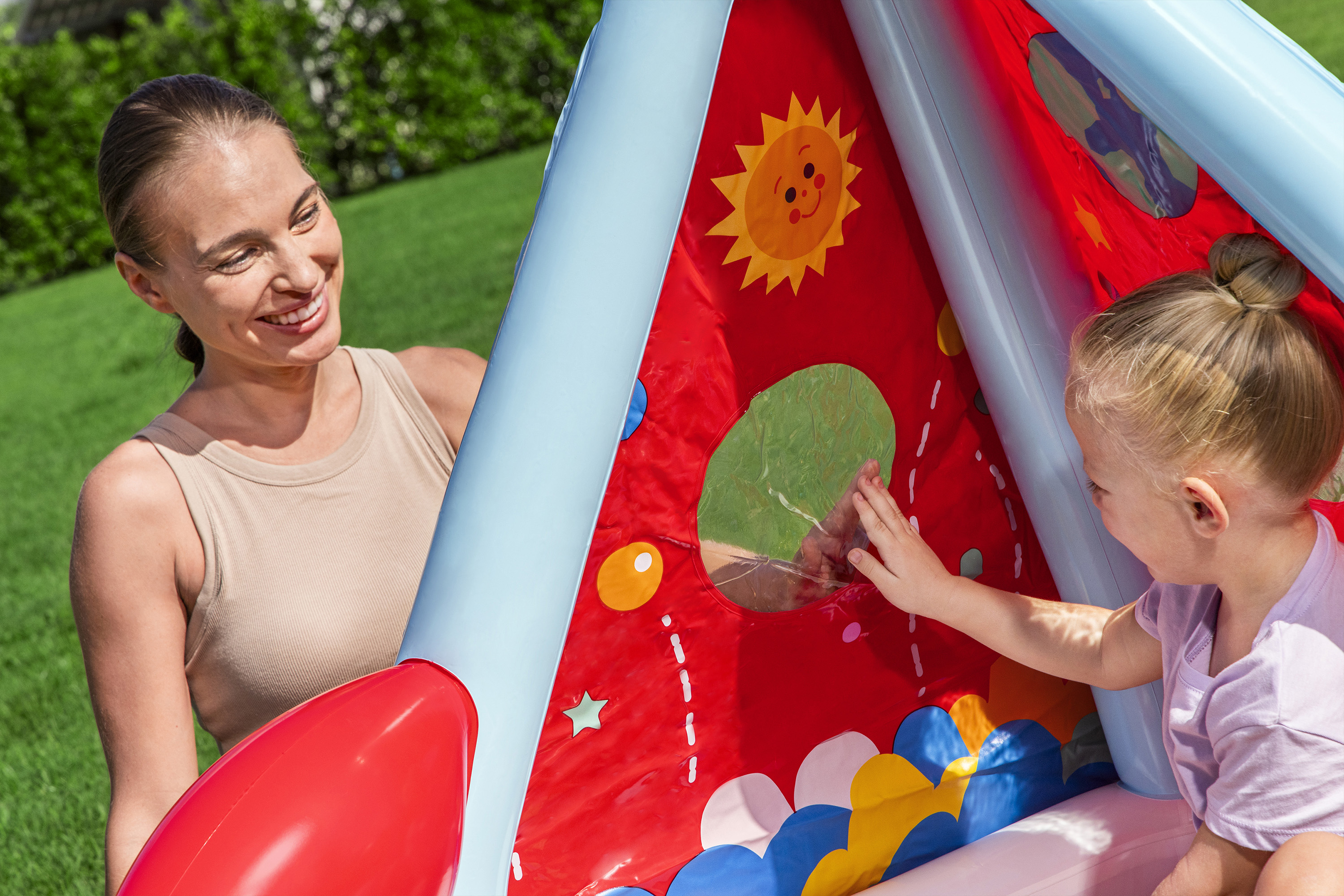 Bällebad Mondrakete 114 x 89 x 91 cm