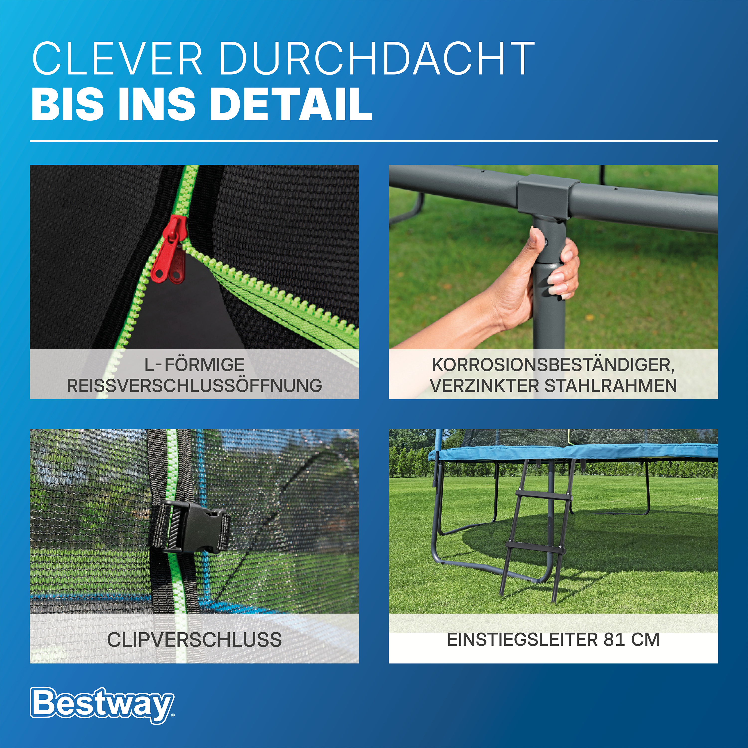 Trampolin Xtreme Air™ Ø 366 x 278 cm