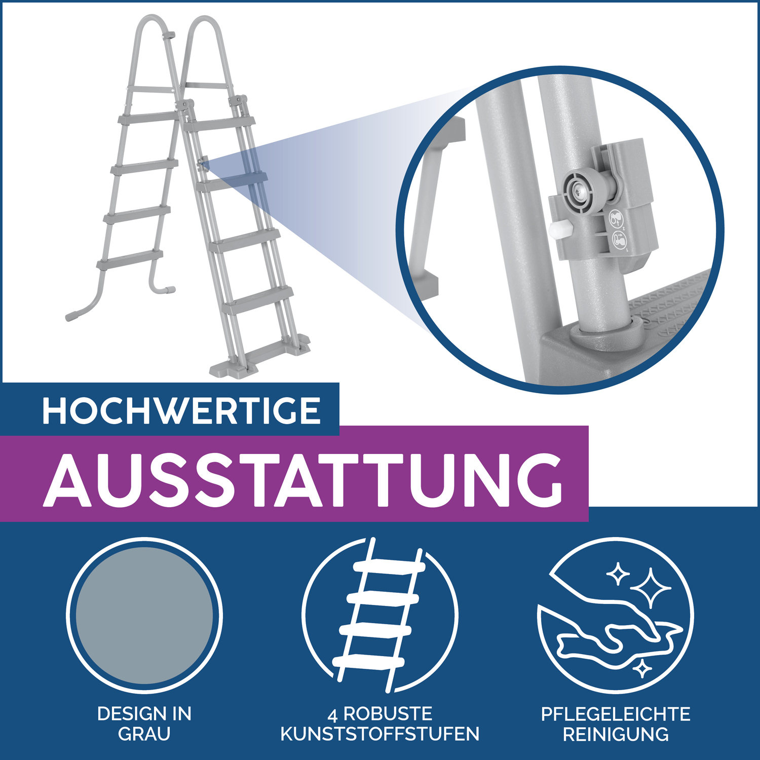 Flowclear™ Sicherheitsleiter 122 cm Flowclear™ Sicherheitsleiter 122 cm