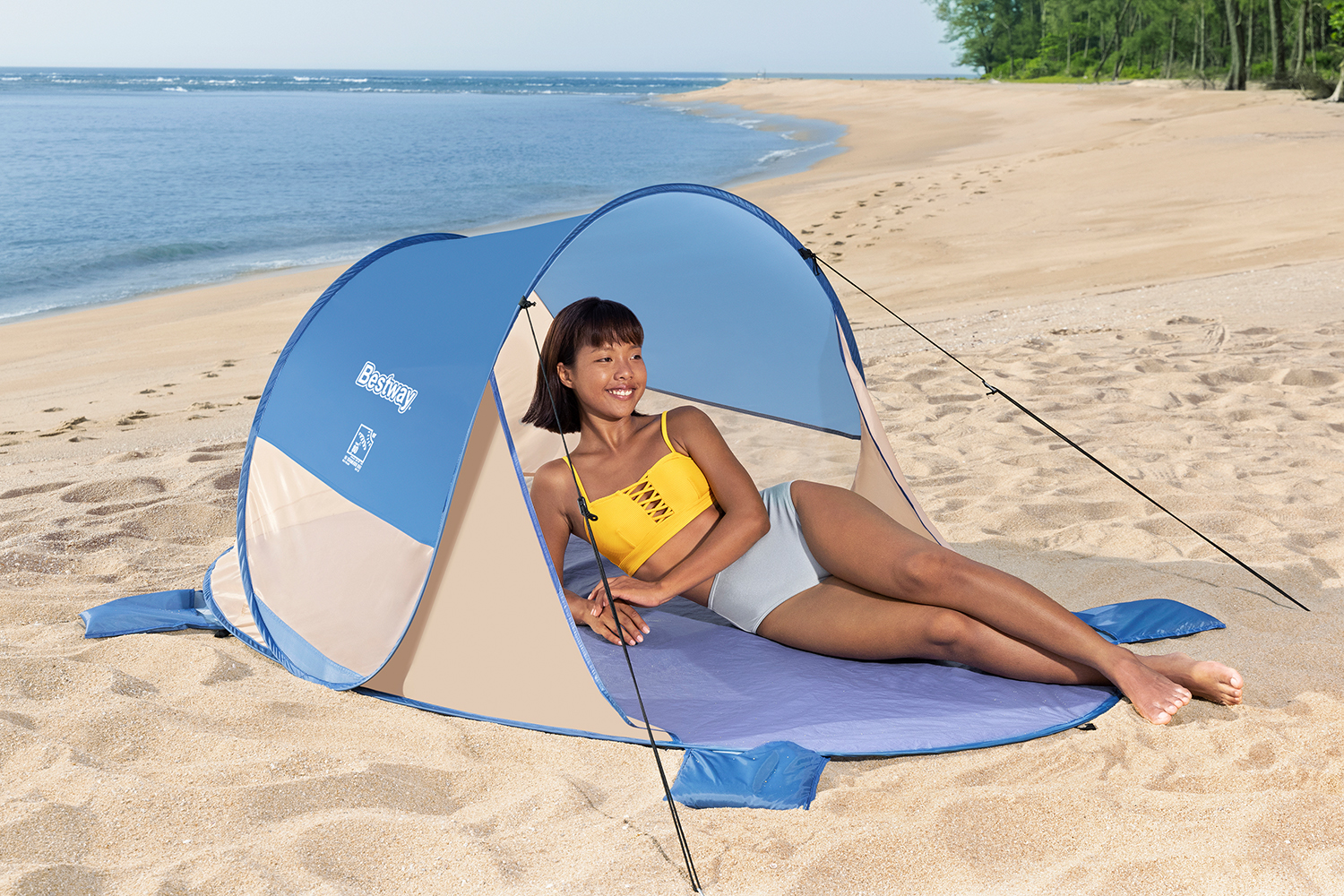 Pop-Up Strandmuschel Beach Quick 2 200 x 120 x 90 cm Pop-Up Strandmuschel Beach Quick 2 200 x 120 x 90 cm