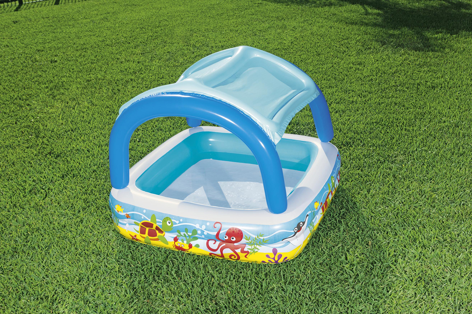 Planschbecken Beach Buddy™ mit Sonnenschutzdach 140 x 140 x 114 cm Planschbecken Beach Buddy™ mit Sonnenschutzdach 140 x 140 x 114 cm