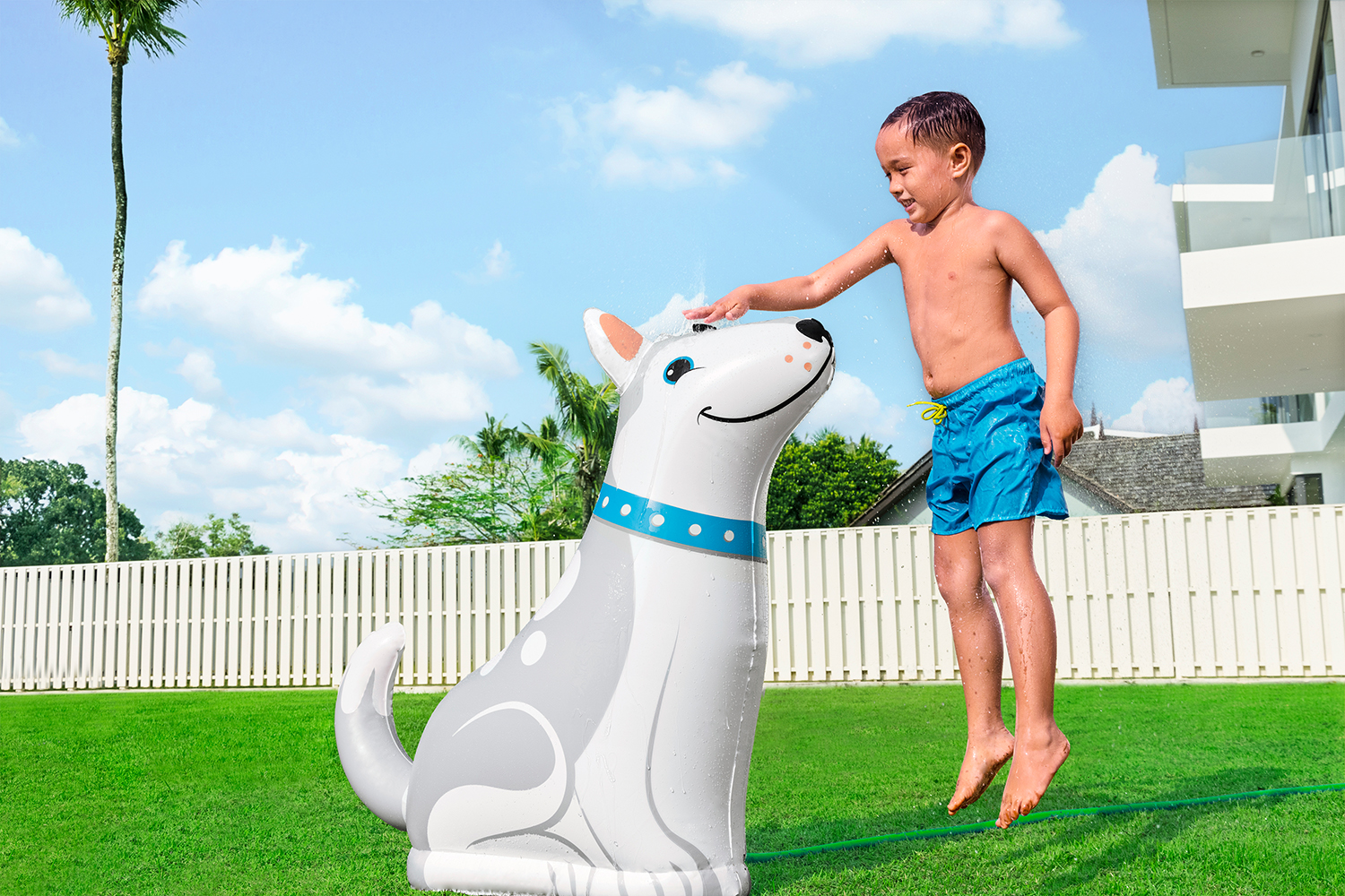Happy Husky™ Wassersprinkler 112 x 44 x 100 cm Happy Husky™ Wassersprinkler 112 x 44 x 100 cm