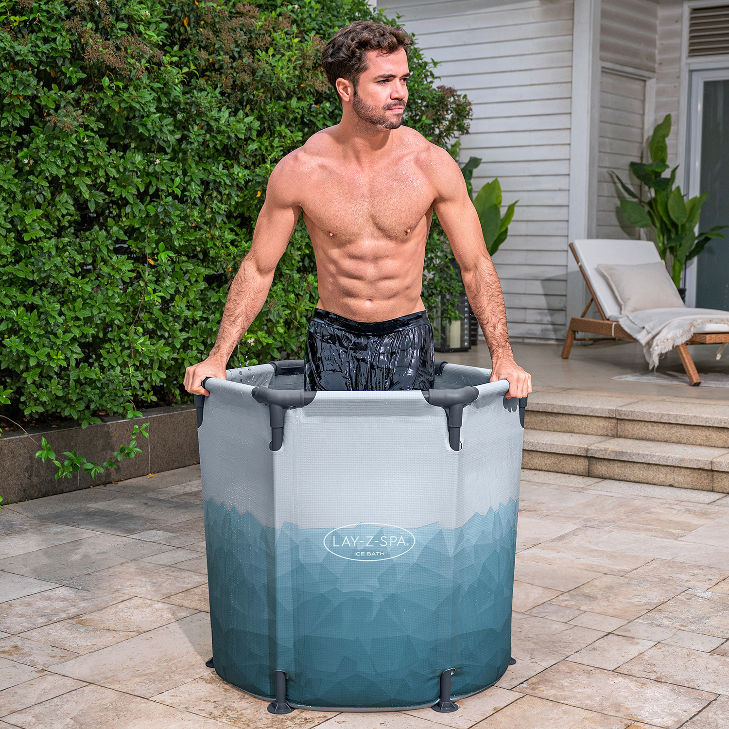 LAY-Z-SPA® Eisbad Glacial Dip™ mit Filterpumpe Ø 90 x 80 cm, rund