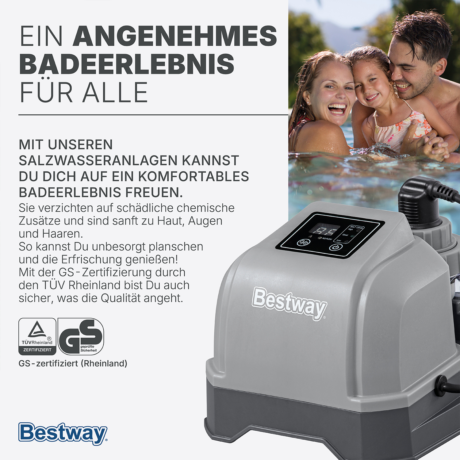 Salzwasseranlage Hydrogenic™ 2 g/h, 19 W