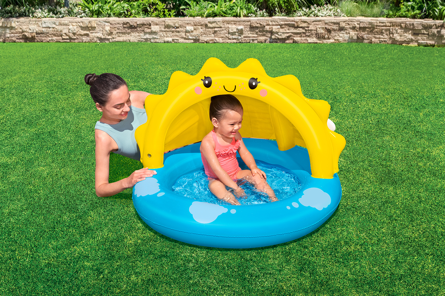 Planschbecken Sunny Days™ mit Sonnenschutzdach 101 x 97 x 71 cm