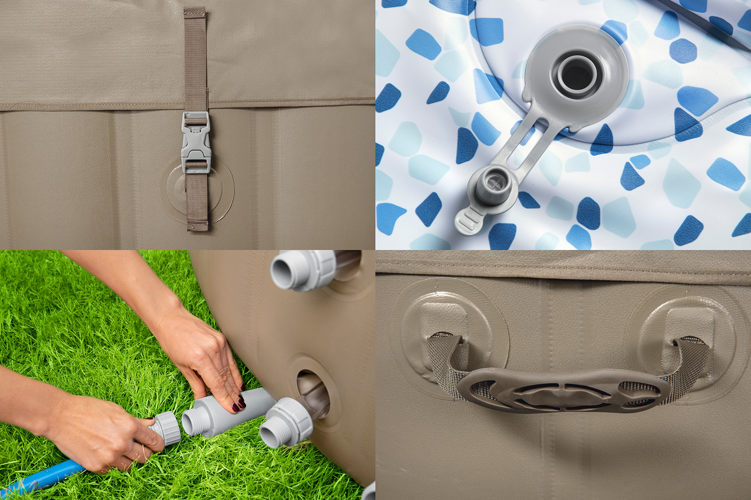 LAY-Z-SPA® Whirlpool Palm Springs AirJet™ Ø 196 x 71 cm, rund