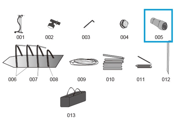 Bestway® Spare Part Outer Tent for Pavillo™ Airframe™ Tent Sierra Ridge Air Pro X6 640x390x225 cm