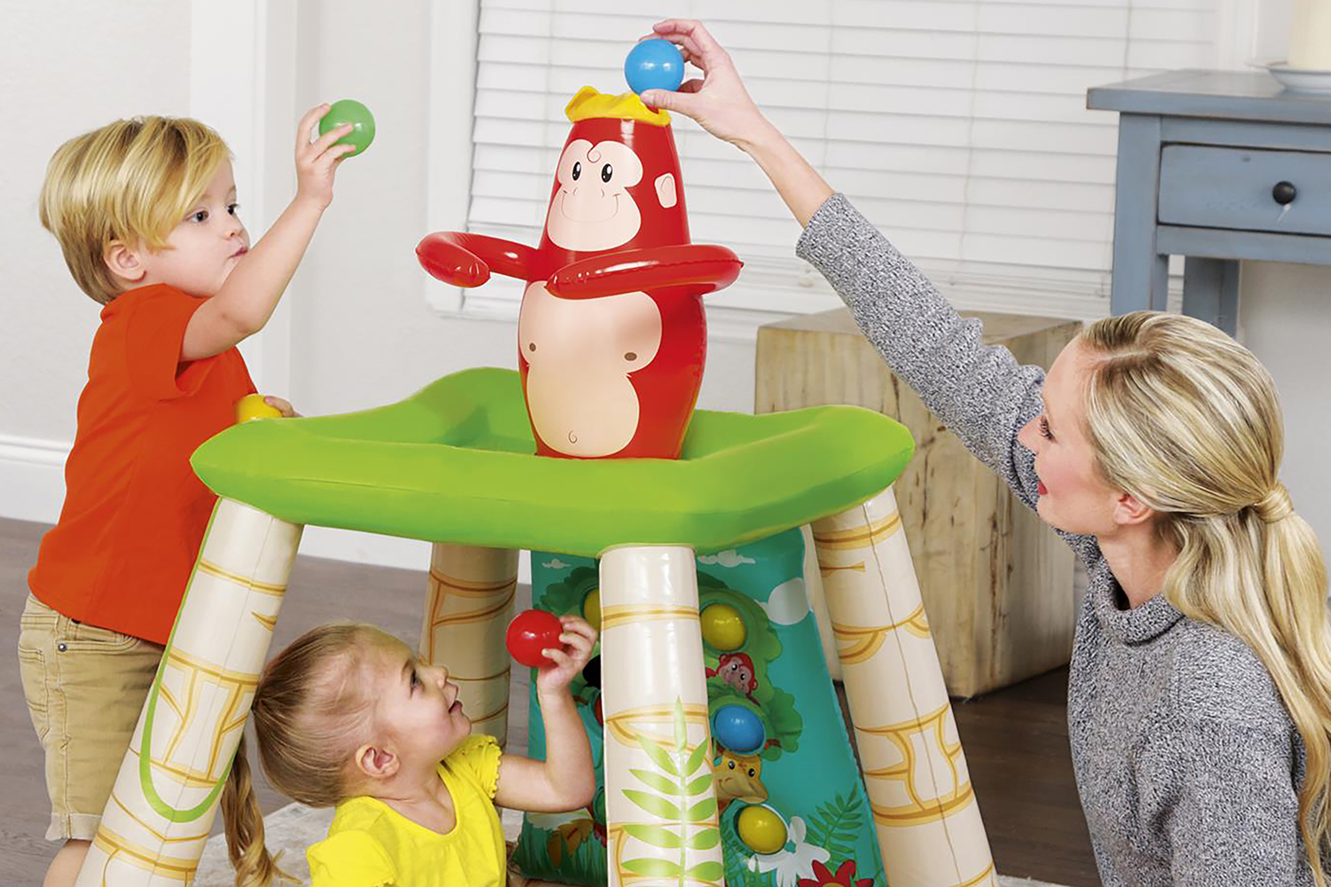 Up, In & Over™ 35" x 34" x 42"/89cm x 86cm x 1.07m Jungletime Ball Pit