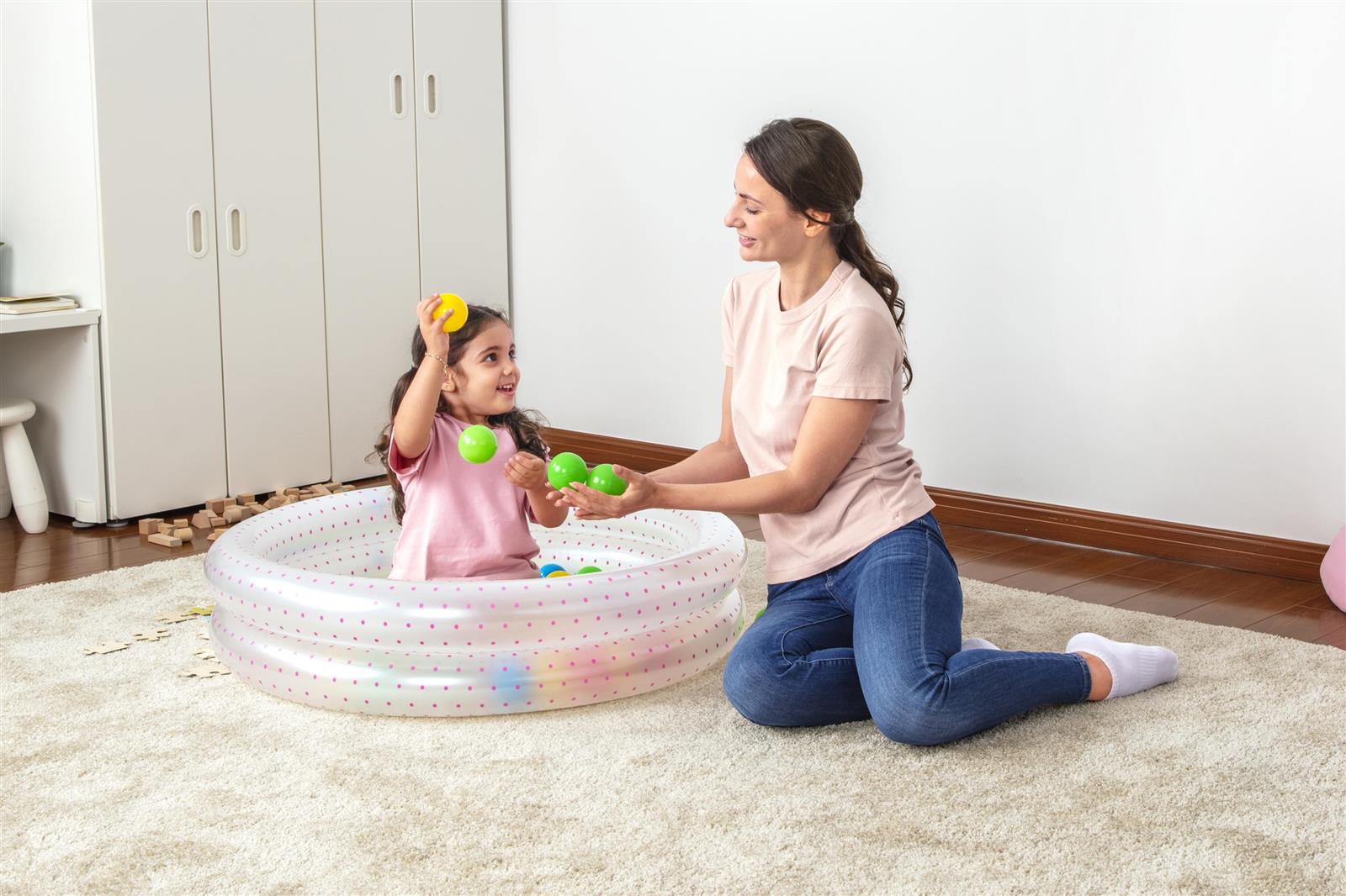 Up, In & Over™ ?36" x H8"/?91cm x H20cm 2-Ring Ball Pit Play Pool