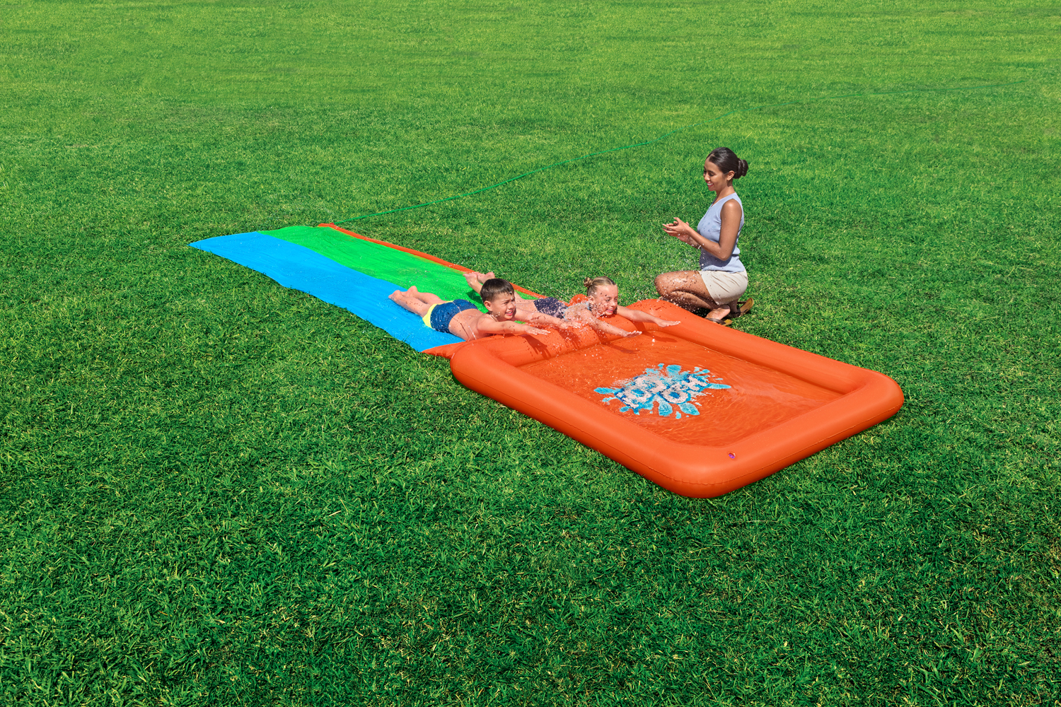 H2OGO!® 2-Personen-Rutsche Super Splash™ 513 x 150 x 18 cm