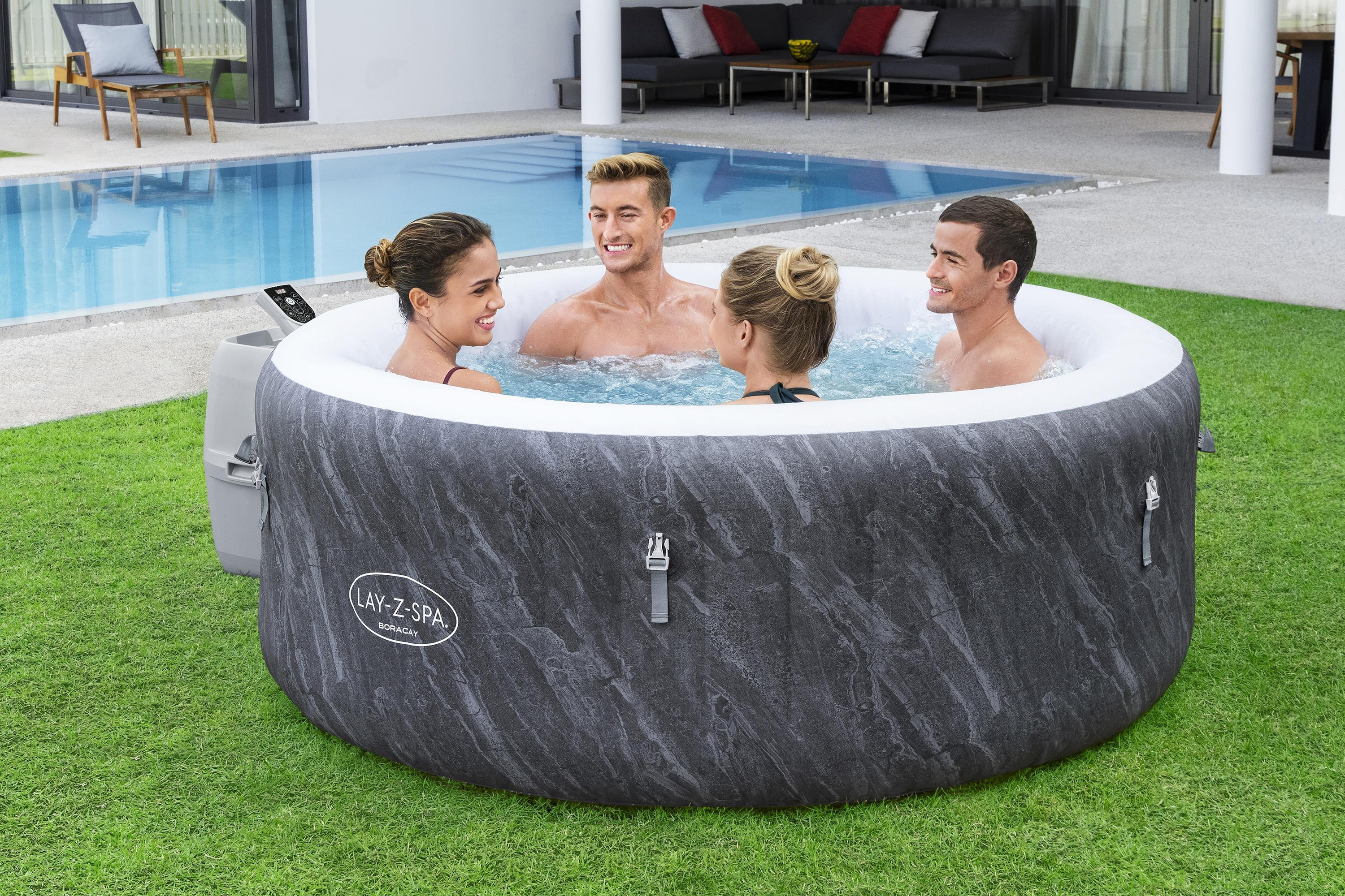 LAY-Z-SPA® WLAN-Whirlpool Boracay AirJet™ Ø 180 x 66 cm, rund