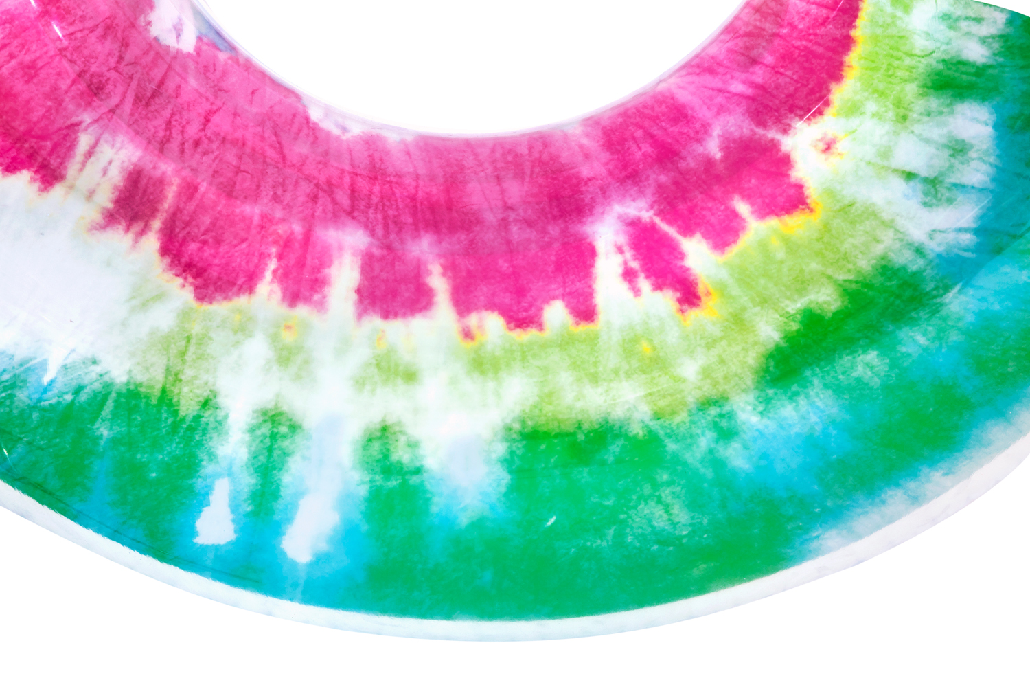 Schwimmring Tie Dye mit Kopfstütze 118 x 117 cm
