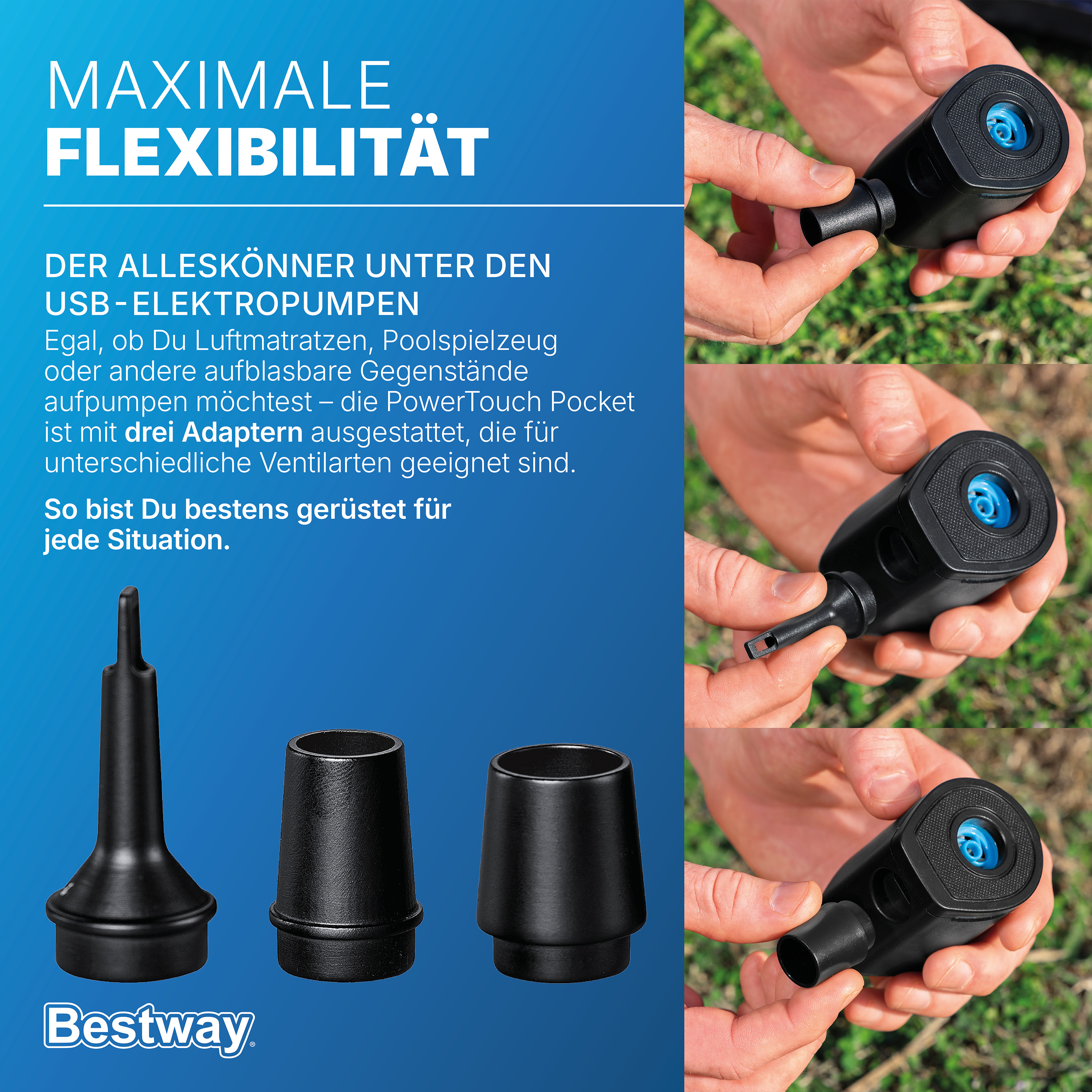 PowerTouch Pocket™ USB-Elektropumpe 90 l/min