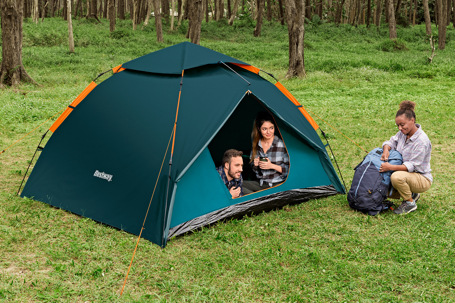 4-Personen-Zelt Alpine Dome™ mit SwiftClick™ -System 350 x 240 x 138 cm
